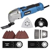 Oscillating Tool&comma; 1&period;5A Oscillating Multi Tool with with 3° Oscillation Angle&comma; 12 Piece Accessories Scraping&comma; Grinding&comma; Sanding&comma; Cutting