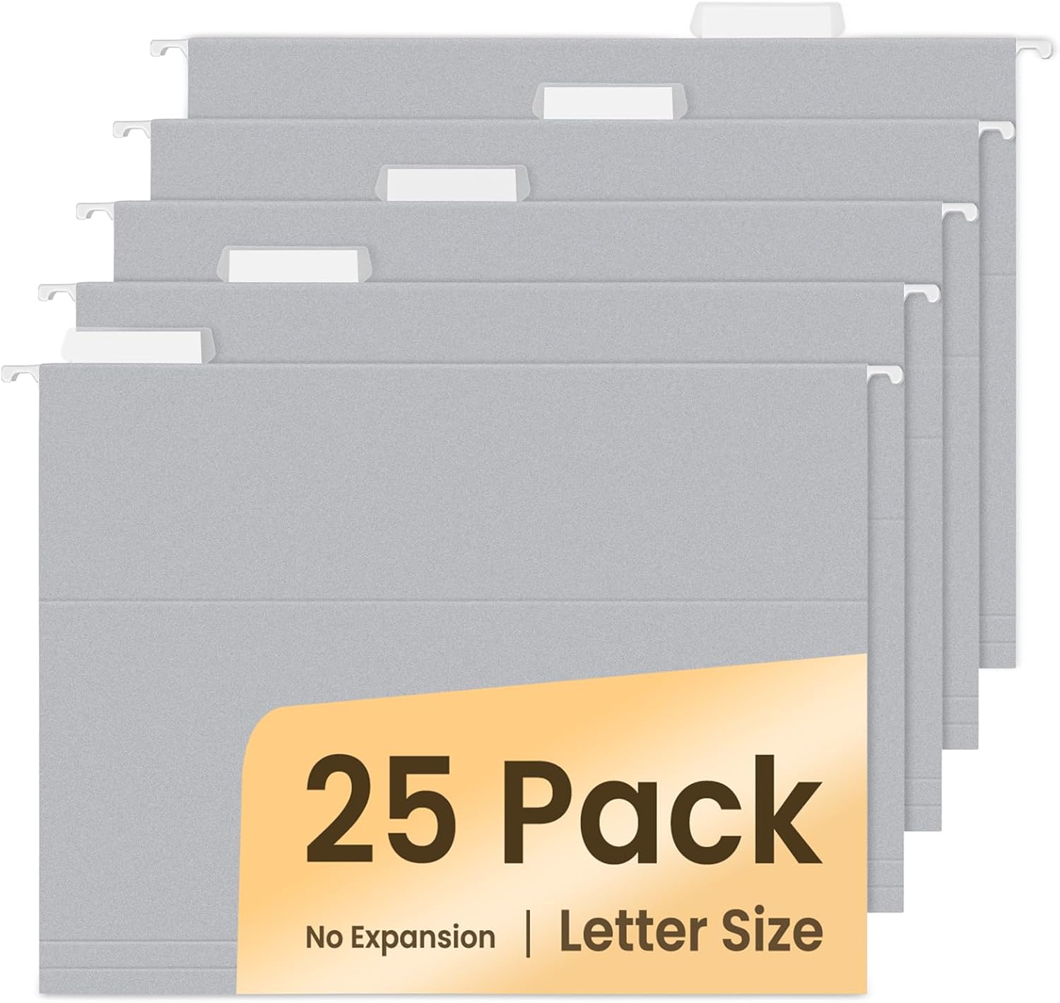 SUNEE 25 Pck Hanging File Folders, Ltr Size