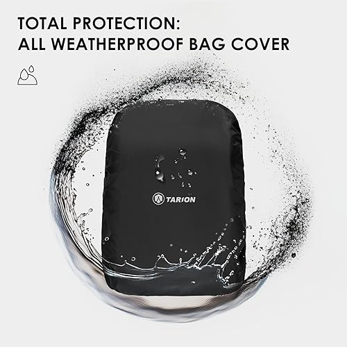 Miniatura 6 de TARION XH - Mochila de cámara impermeable para cámara, bolsa de cámara rígida con parte superior enrollable expandible de 18.5 L, compartimento para