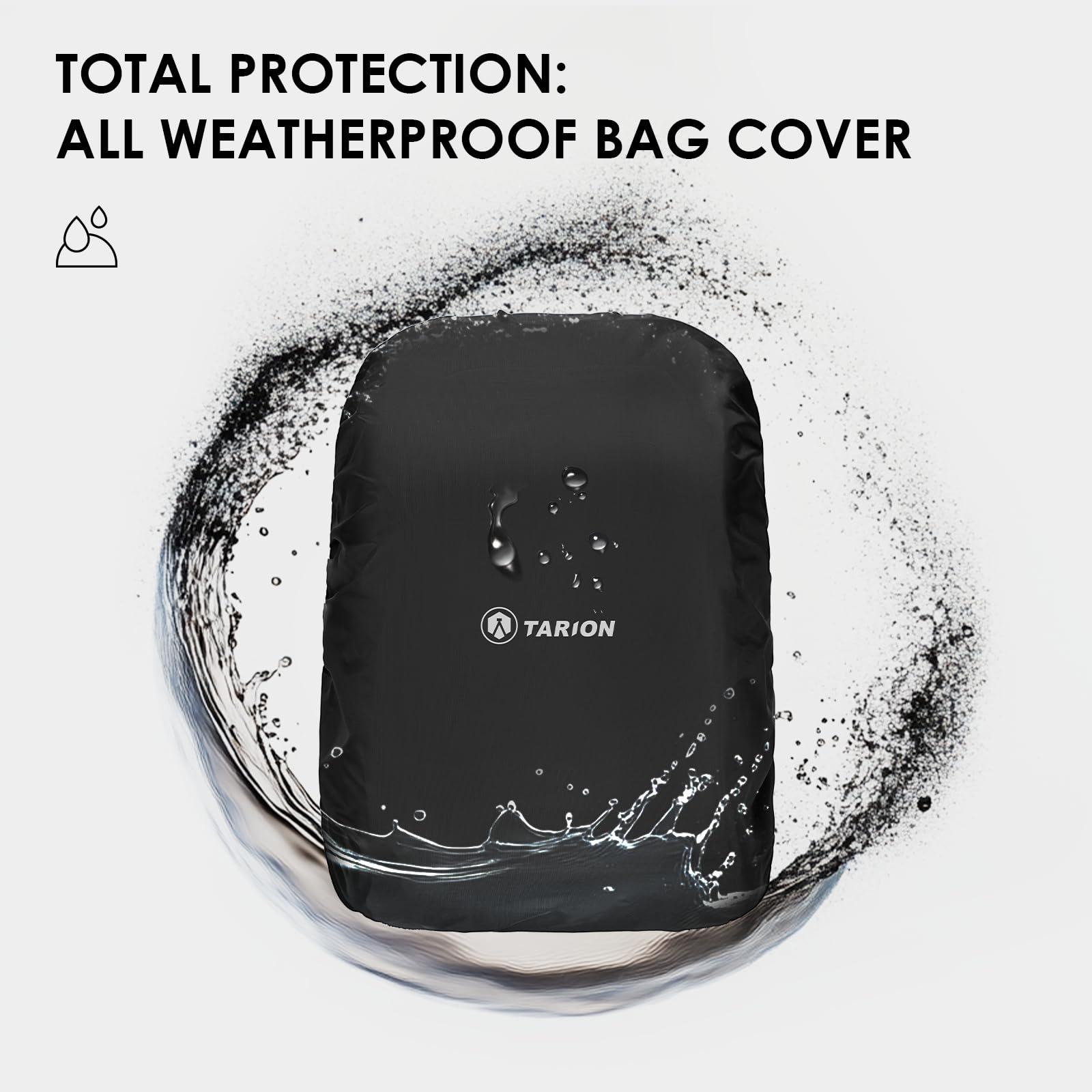 TARION Rolltop Mochila Cámara con Hardshell - Gran Bolsa Fotográfica con Funda Portátil 16 Pulgadas y Acceso Lateral Rápido - Mochila Fotografía DSLR con Cubierta Impermeable Soporte Trípode Gris XH