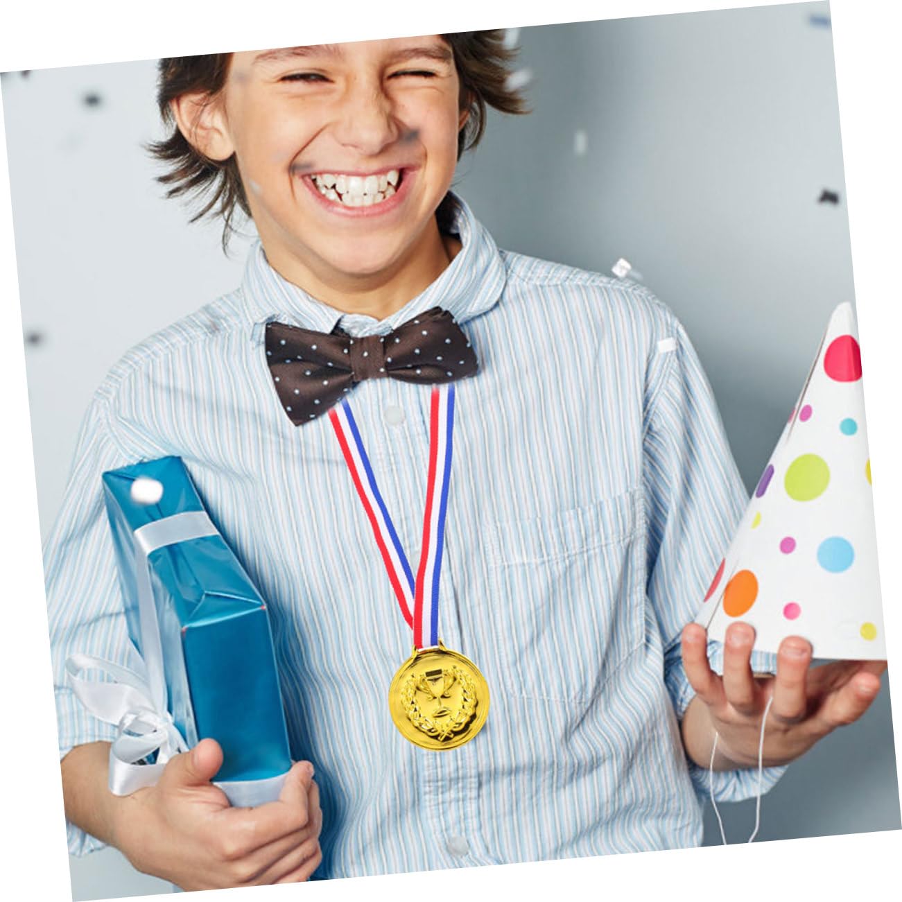 Medallas de Premios de Fútbol Doradas, 50 Piezas, para Niños