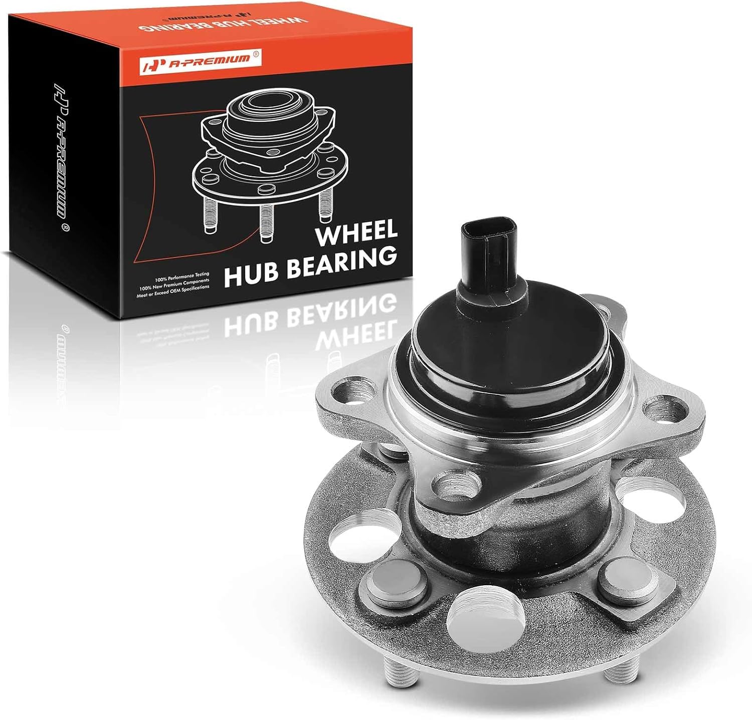 A-Premium Rear Wheel Bearing and Hub Assembly with ABS & 4-Lug Compatible with Toyota Yaris 2015 2016 2017 2018