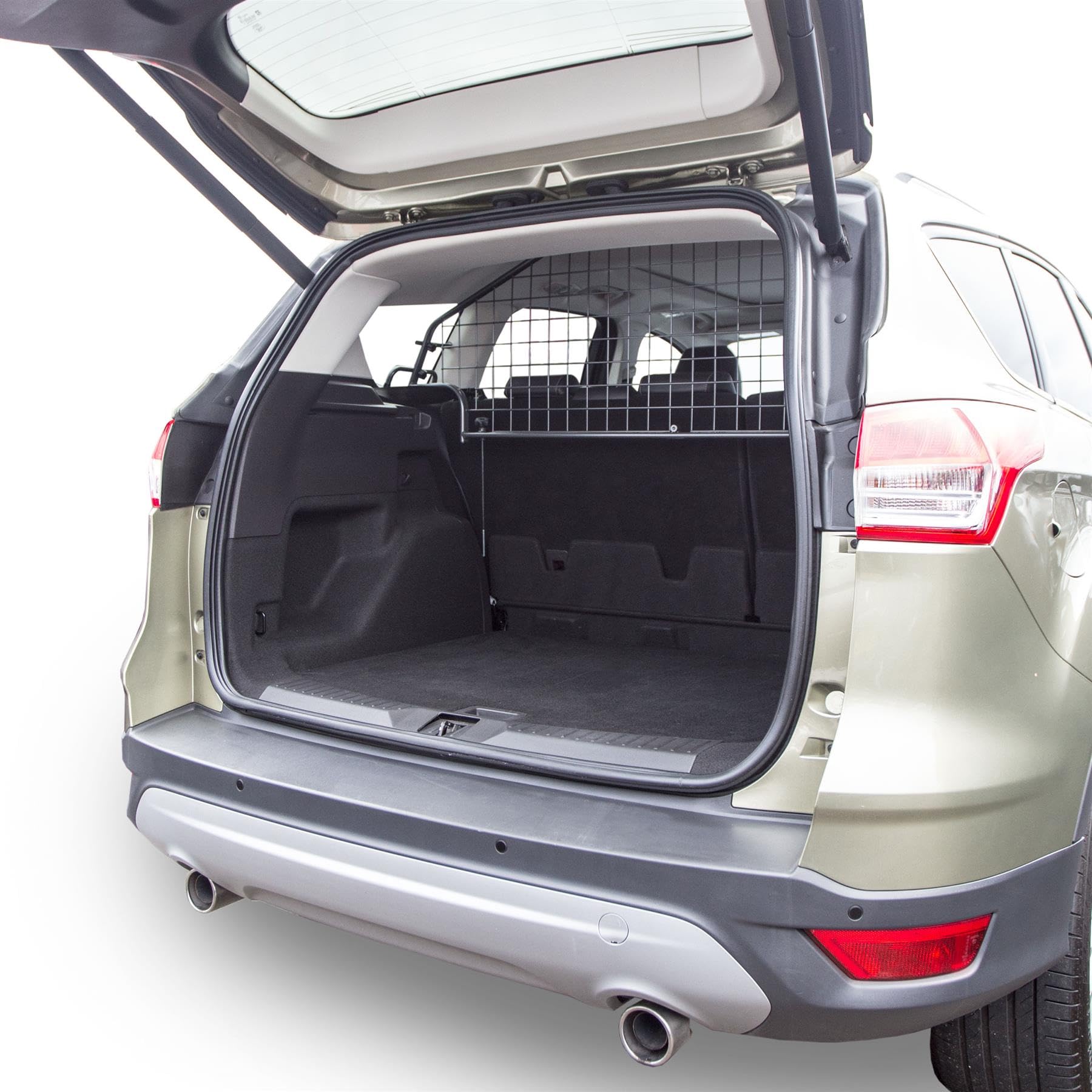 Travall Hundegitter für Ford Kuga (2013-2019) fahrzeugspezifisches Trenngitter Auto Kofferraum Auto Hundegitter aus Stahl für sicheren Transport TDG1411