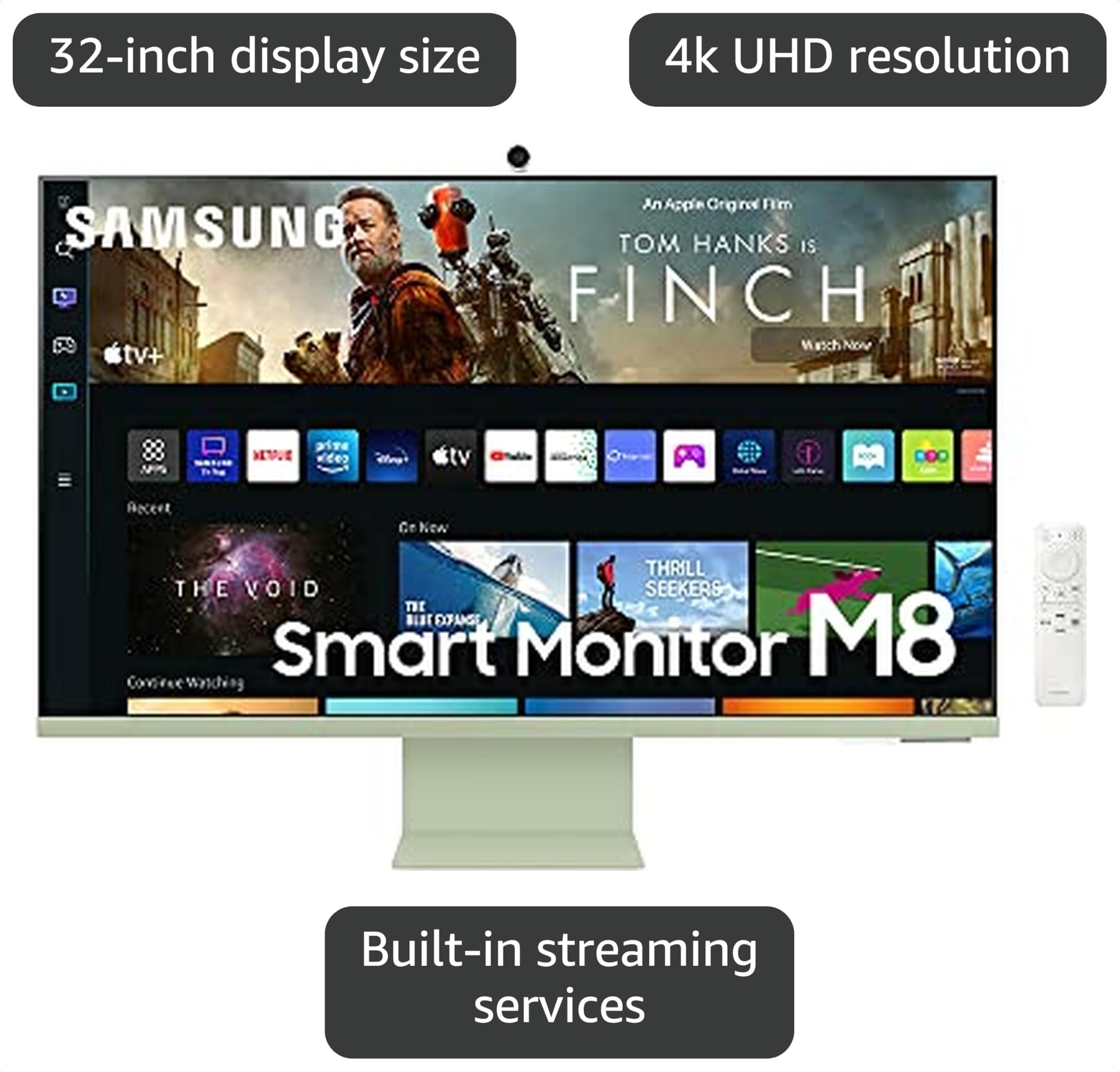 Samsung Smart Monitor M8 4K UDH 32インチ Amazon.com: SAMSUNG M8 Series 32-Inch 4K UHD Smart Monitor