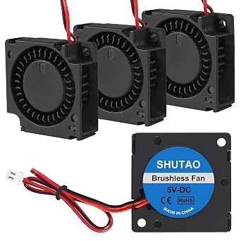 4PCS 30mm Blower Fan 3010 5V 3D Printer Cooling Fan 30mm x 10mm Bearing Turbo Cooling Fan with 2 Pin Terminal
