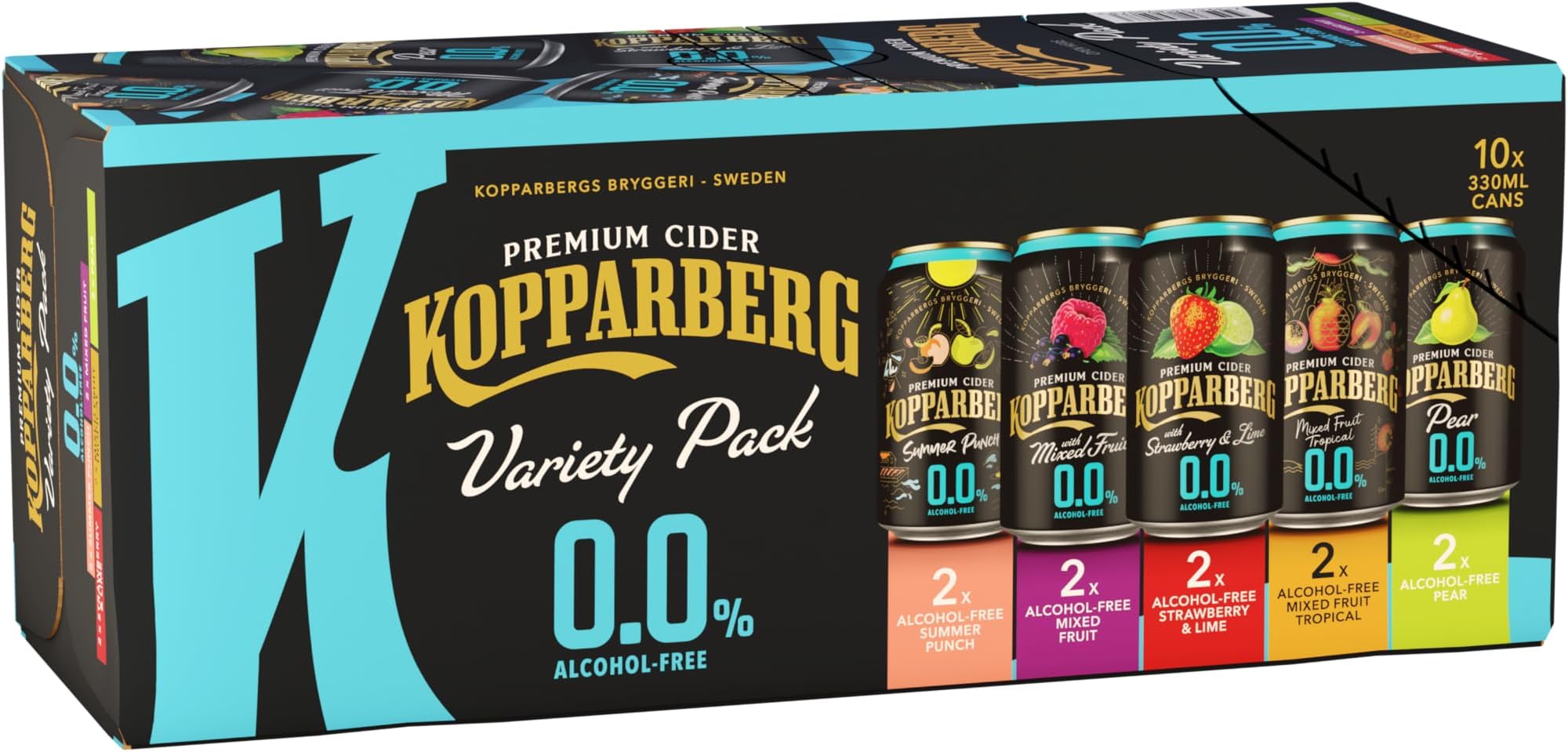 Fruit Cider Alcohol Free Variety pack 10x330ml cans
