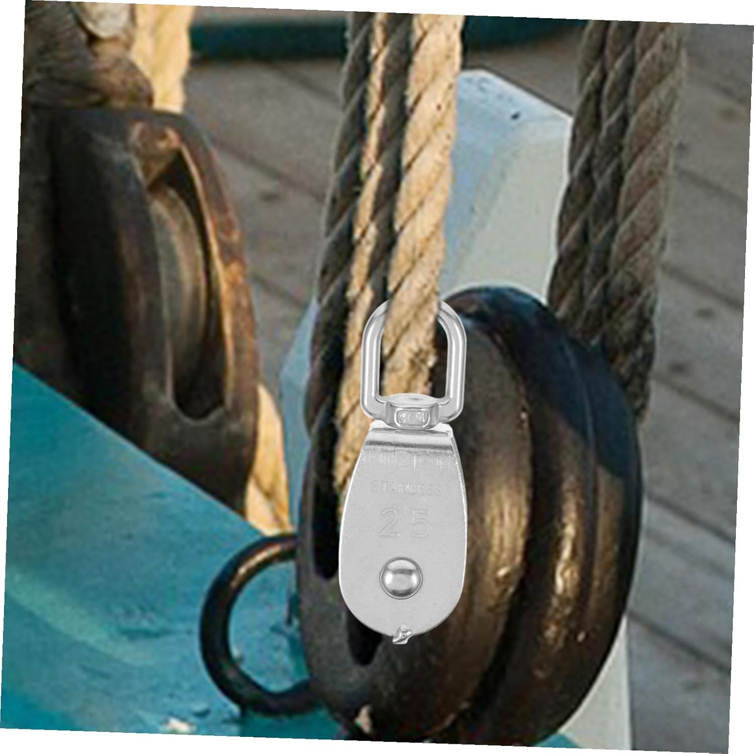 4pcs U-Shaped Stainless Steel Pulley for Heavy-Duty Lifting Smooth Easy Installation for Mechanical and Cable Applications