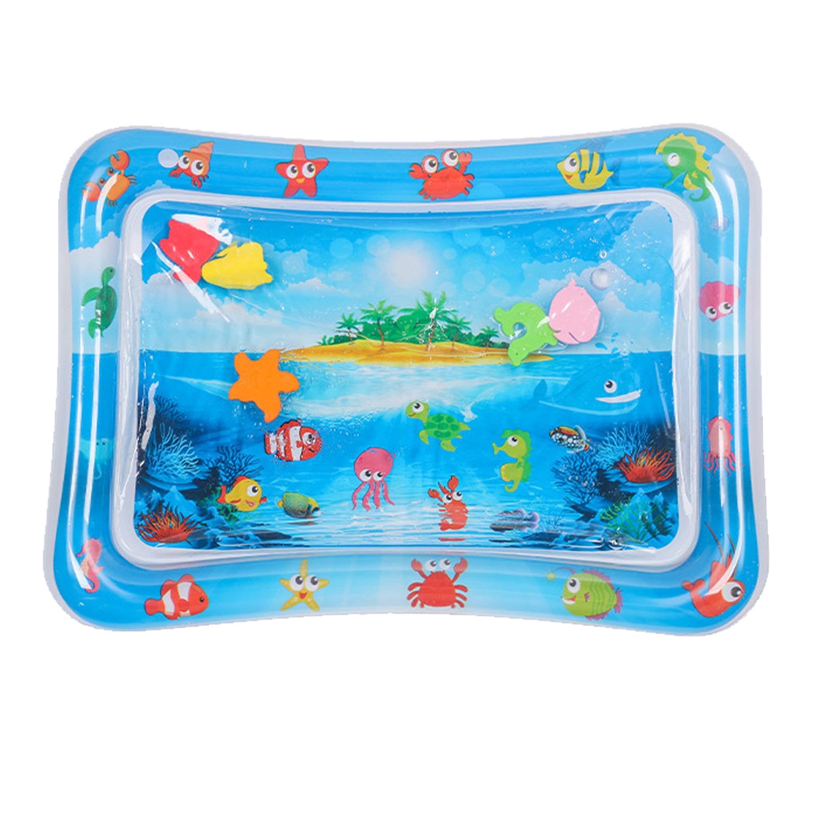 Water Sensor Mat for Cats, Piscina para Gatos con Peces,Tapete De Juego De Agua Sensorial para Gatos, tapete de Juego de Agua con Sensor Grueso, Juguetes para Gatos aburridos de Interior