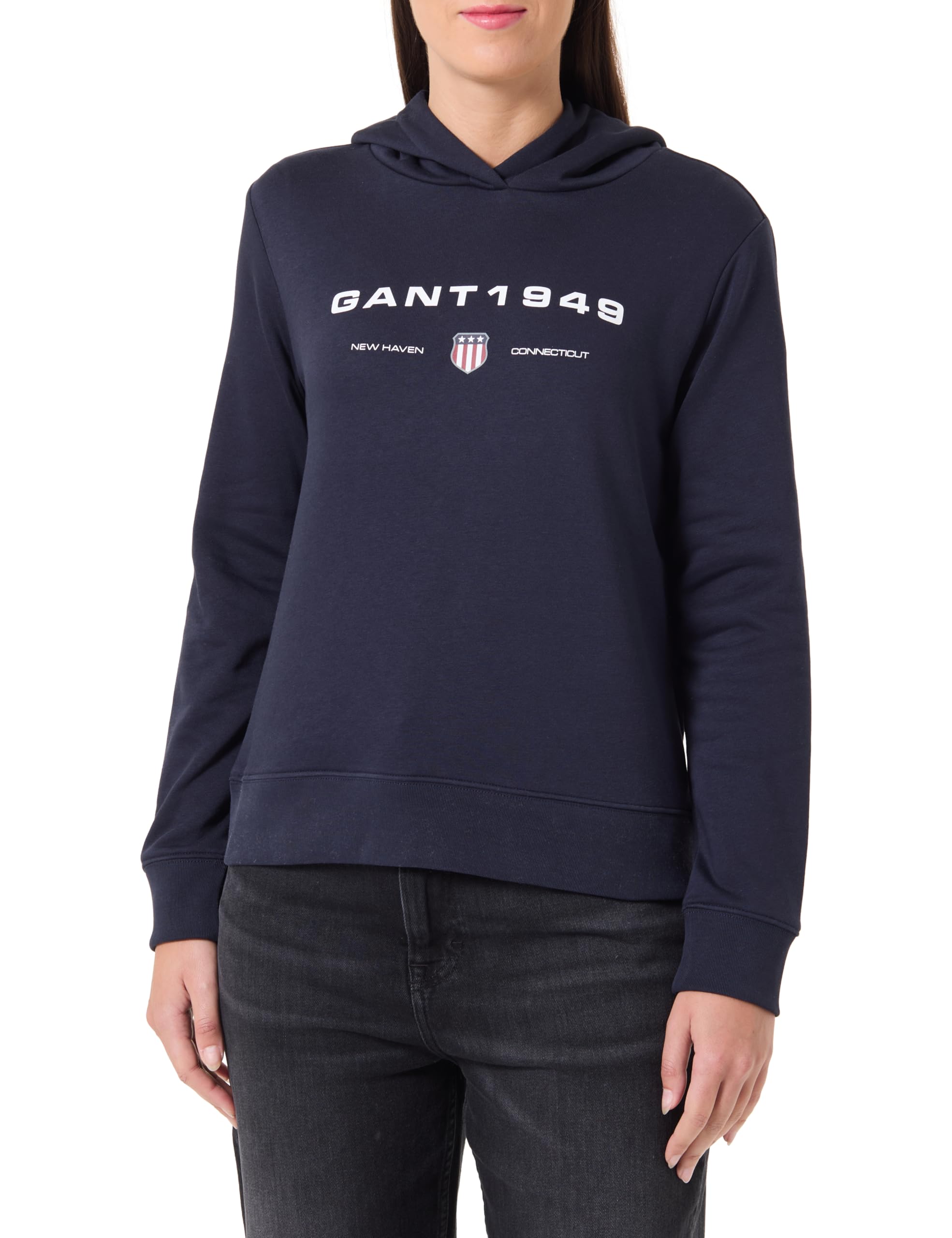 Gant Damen Reg Graphic Hoodie Kapuzenpullover (1er Pack)
