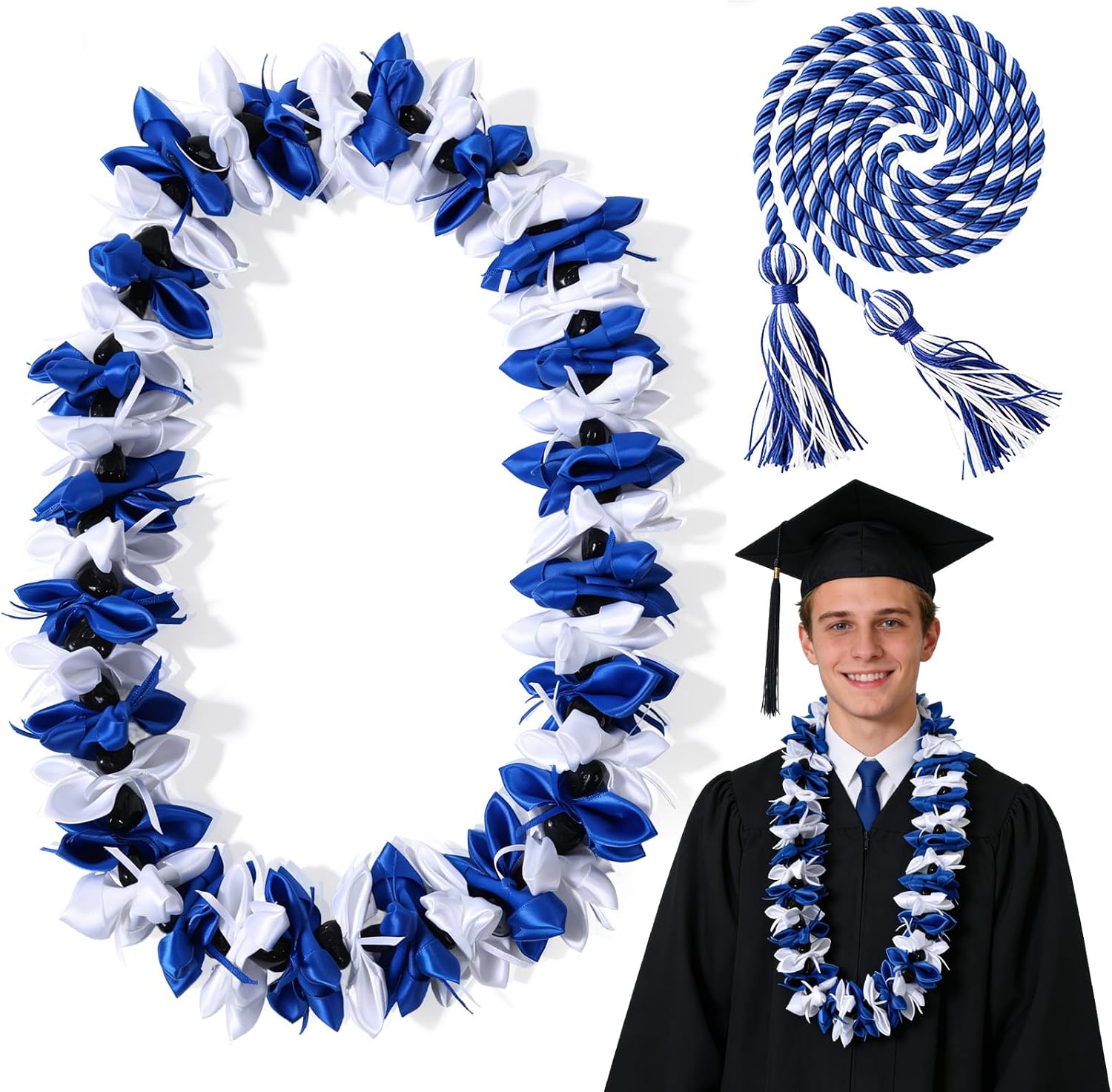 Graduation Leis 2026 Hawaiian Kukui Nut Graduation Honor Cord Class of 2026 High School College Grad Accessory