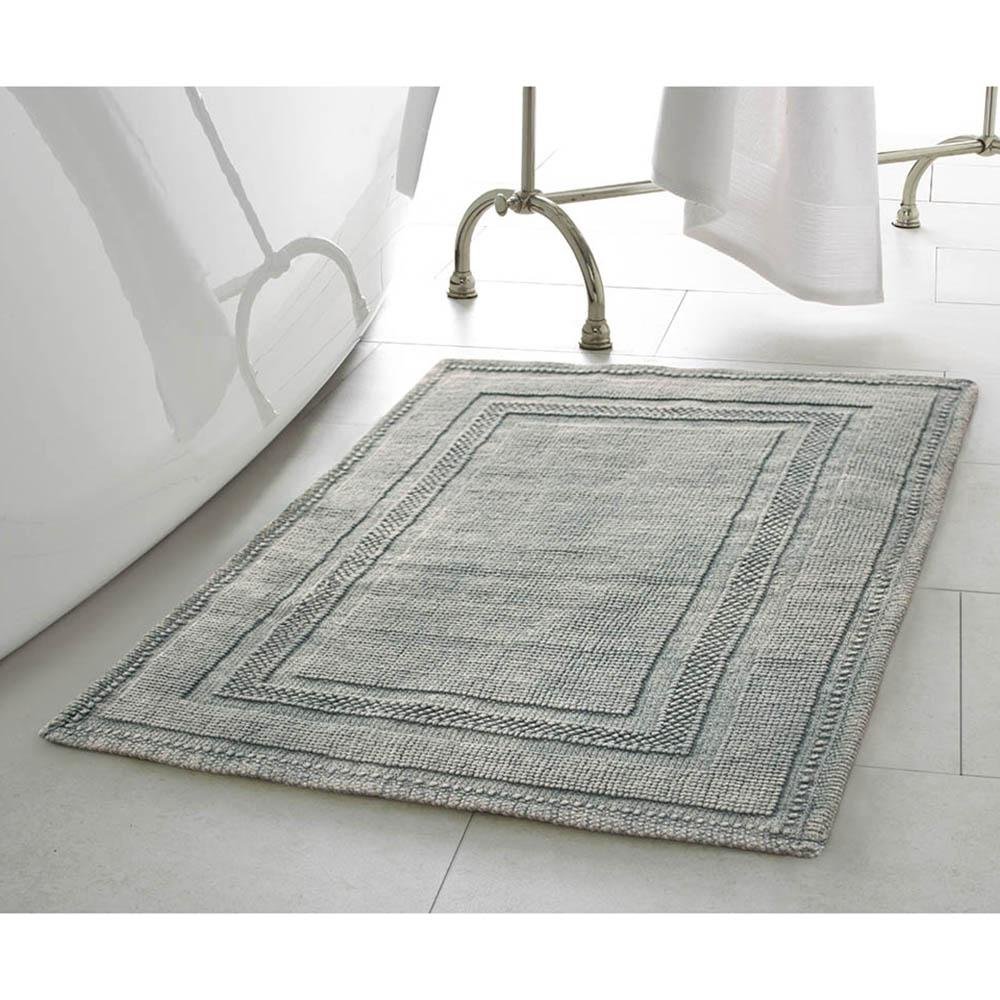 Jean Pierre - Stonewash Racetrack Bath Rug, Cotton, Premium Bathroom Decor, Machine Washable, Highly Absorbent, Set of 2, Measures 17" x 24" and 21" x 34", Washed Biege