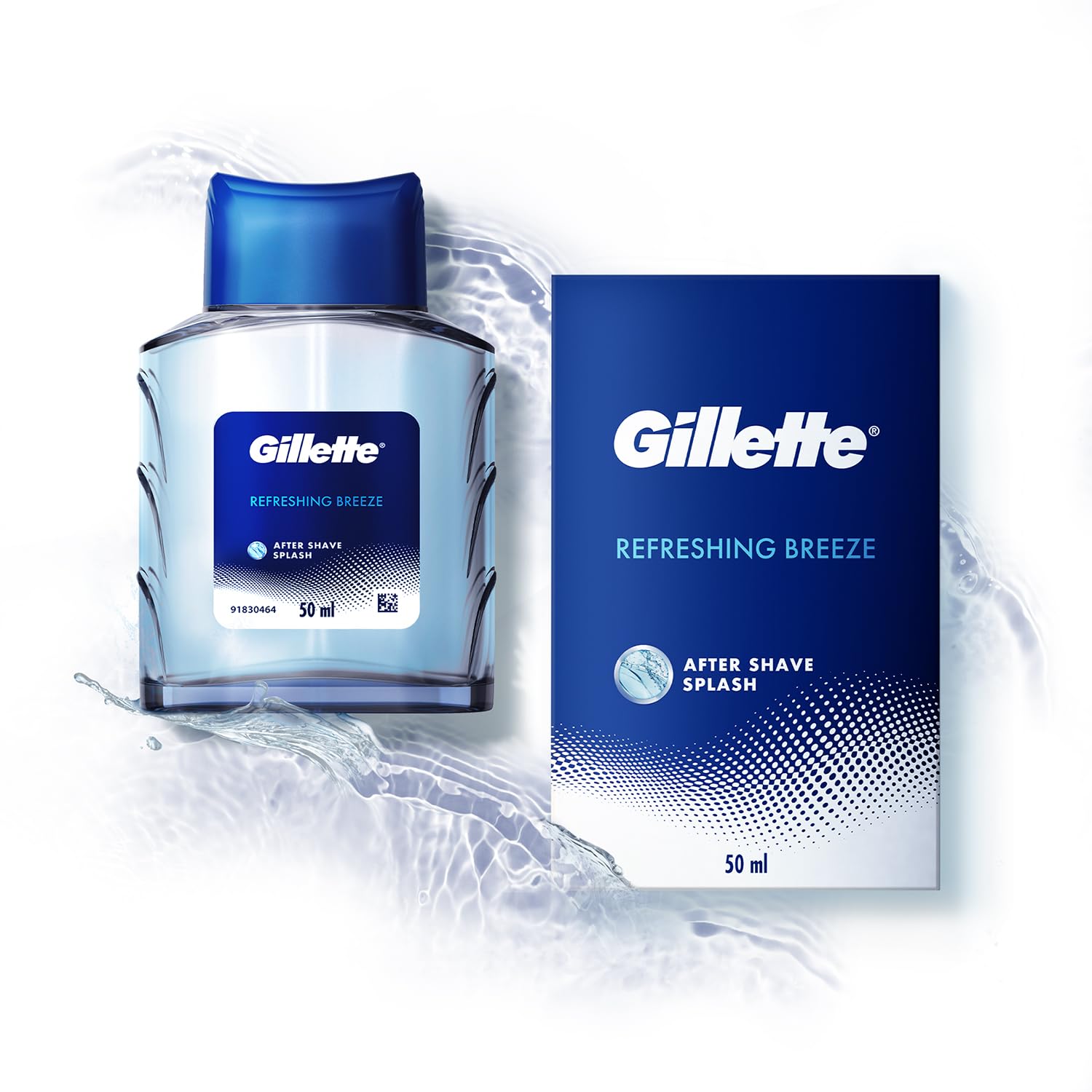 Gillette AFTER SHAVE SPLASH REFRESHING BREEZE 50ML, White