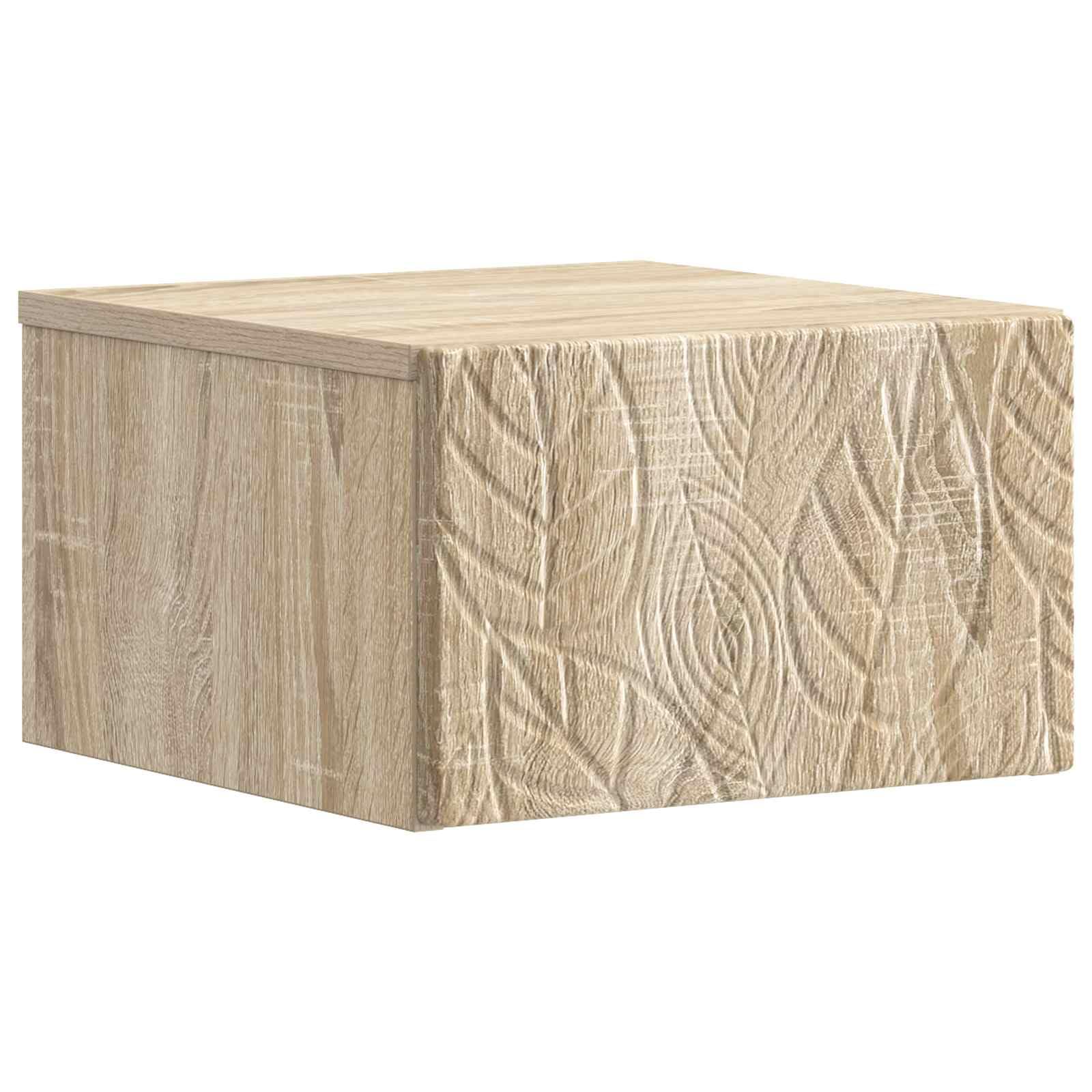 Lot de 2 tables de chevet murales en chêne Sonoma 49 x 34,5 x 20