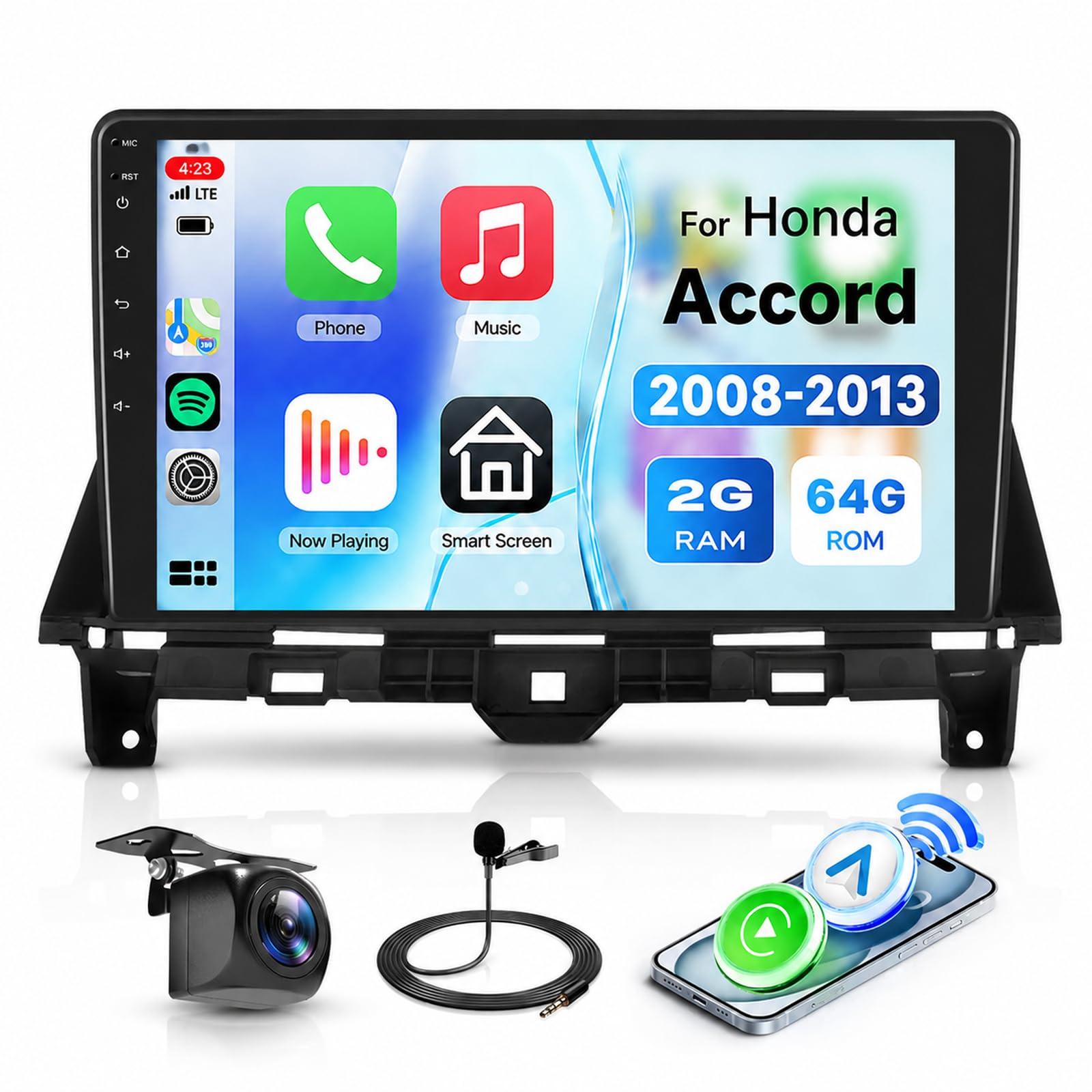 2G+64G Android 15 Car Stereo Radio for Honda Accord 8th 2008-2013