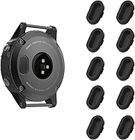 Vista 1 de MoKo Tapón antipolvo compatible con Garmin Fenix 8/E/7/7S/7X/5/5S/5X/6/6S/6X/6 Pro/6S Pro/6X Pro/6X Pro/Forerunner 935/Vivoactive 6/5/4/Venu, Negro