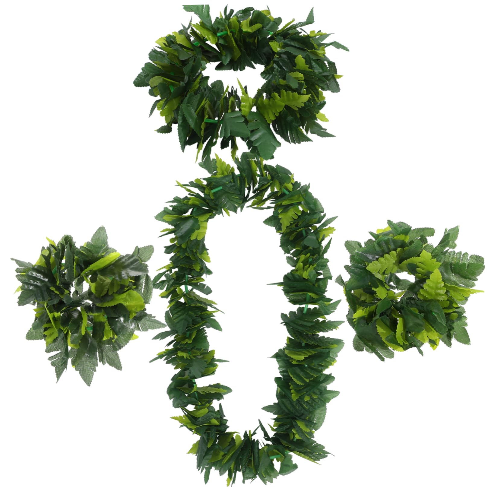 Set Accessori Hawaiani Per Feste - Collana, Braccialetto E Corona Di Fiori - Foto 7