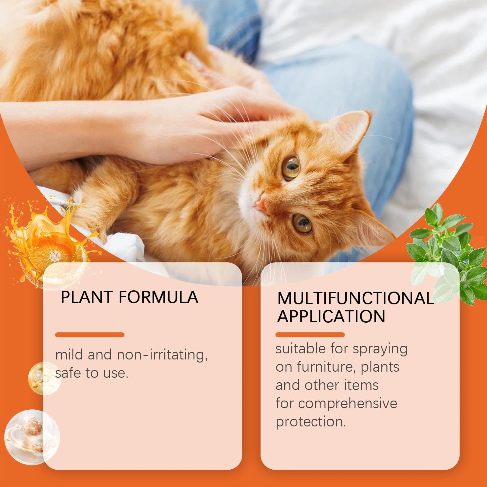 Spray Repellente per Gatti Naturale Anti-Graffio Deterrente, per interni ed esterni, sicuro ed efficace, protegge mobili, divani, tappeti e aree riservate, nuova formula per un migliore addestramento