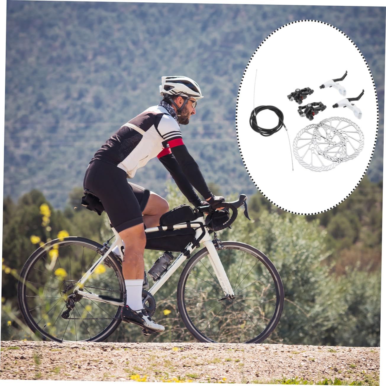 TOPBATHY Frenos de Disco para Bicicleta con Diseño Esqueleto Ligero y Resistente Rotores CNC Alta Resistencia para Disipación Térmica Compatibles con Bicicletas de Montaña y Carretera
