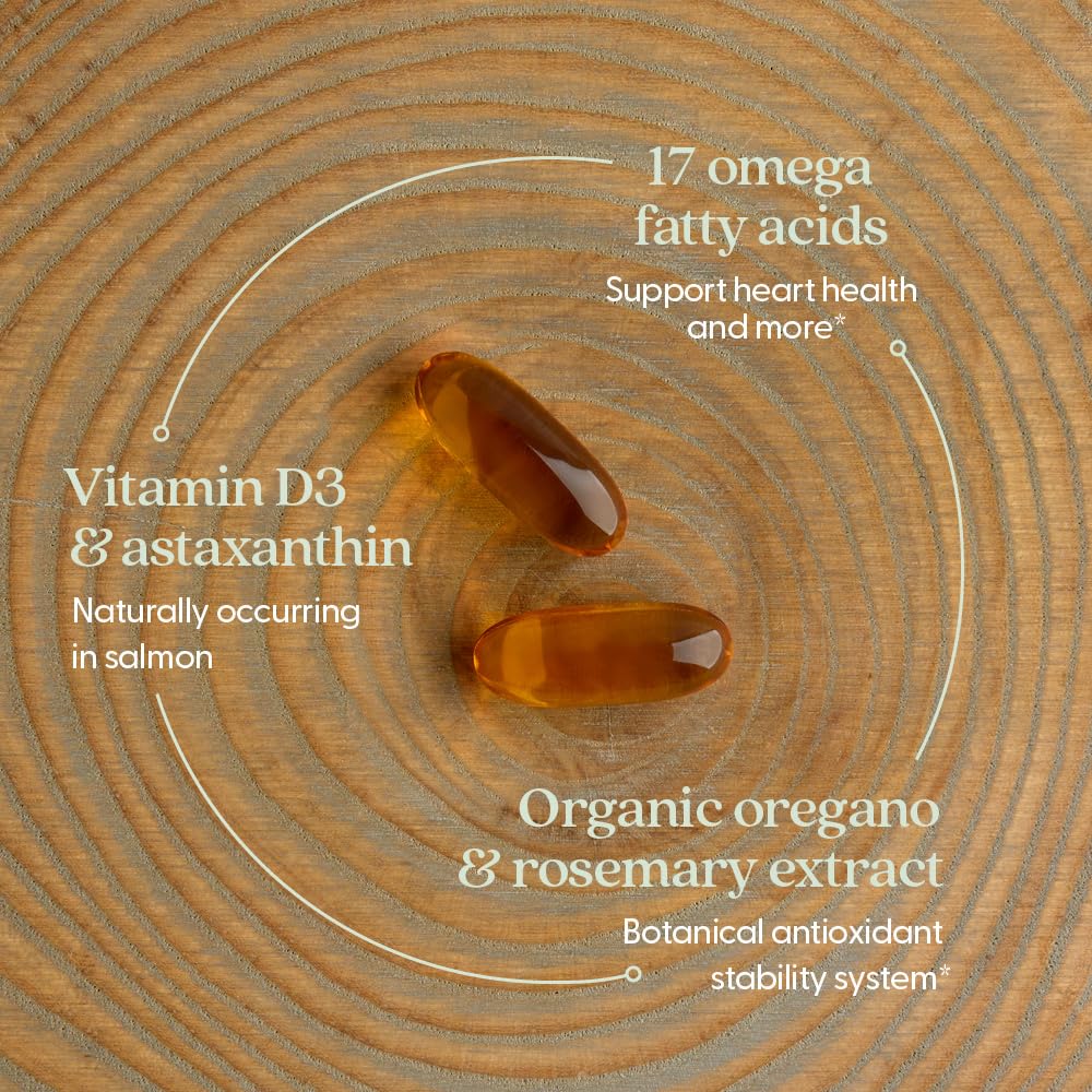 New Chapter Wholemega Wild Alaskan Salmon Oil 60 Softgels product thumbnail 4