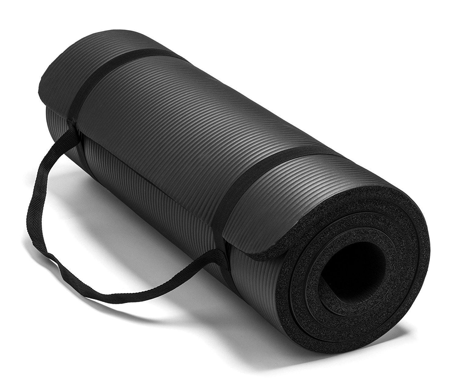 Yoga Mat with Bag and Strap Premium Slip Resistant Exercise Mat, 10mm thick, 72 x 24 inches, Perfect for Yoga, Pilates, Stretching, Floor exercise and Toning workouts