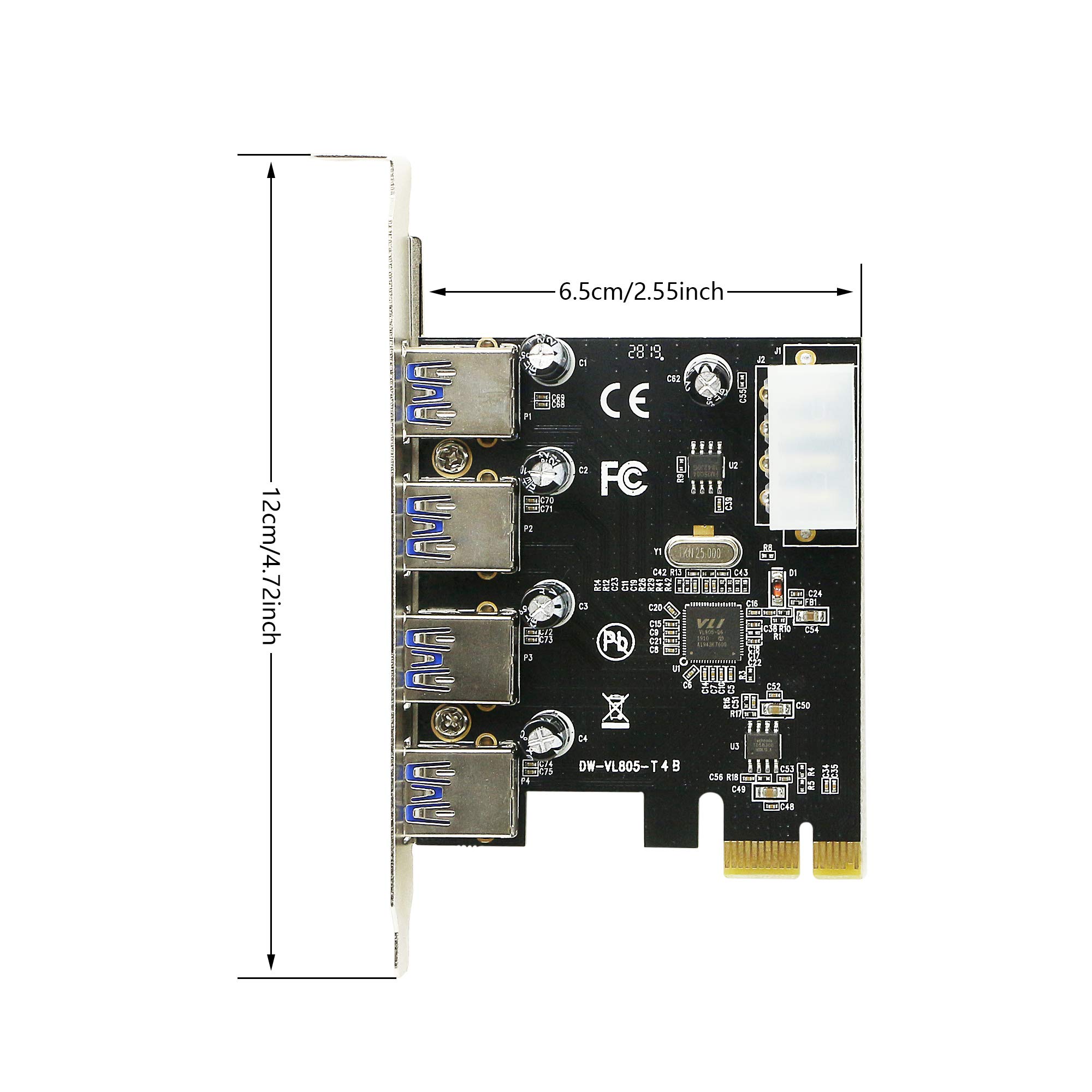 Scheda PCI A USB 2.0 - 5 Porte, Chip NEC, Per PC Desktop, Plug And Play - Foto 7