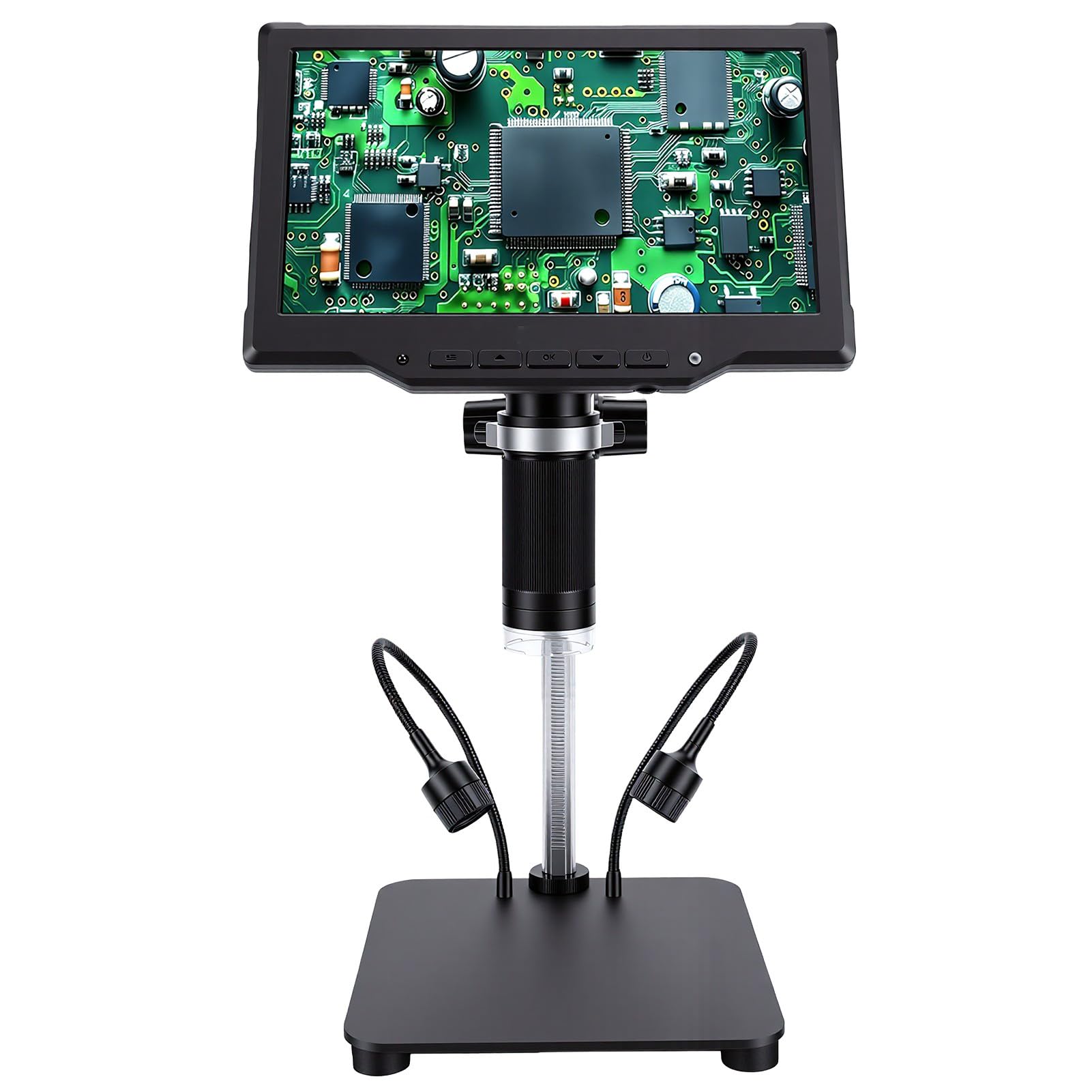 GOWENIC Digitalmikroskop, 10,1-Zoll-Bildschirm, 500- Bis 1000-facher Zoom