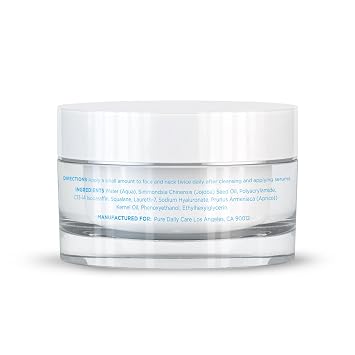 Pure Daily Care Essential Hyaluronic Moisturizer (1.66 Oz) - Hydrating Silicone-Free Daily Clean Beauty Face Cream For All Skin Types