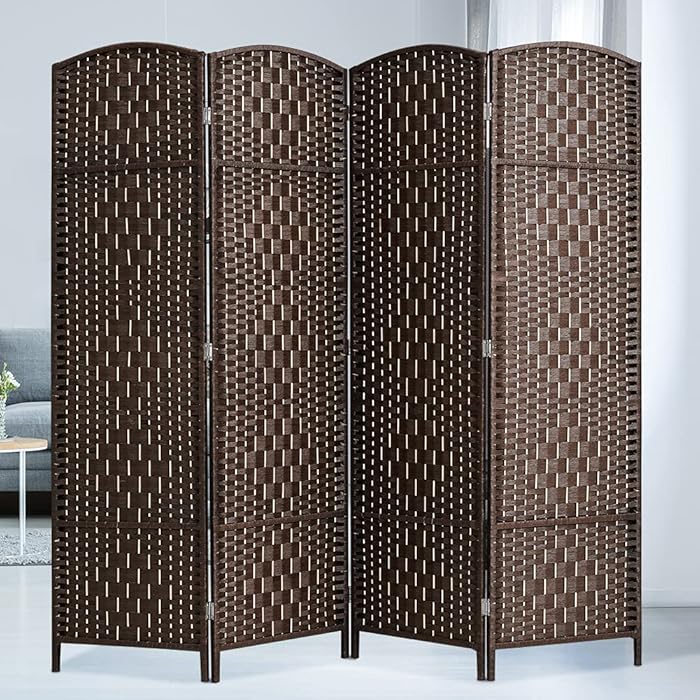 Buy JOSTYLE Room Divider 4 Panel Room Partition , Foldable Freestanding