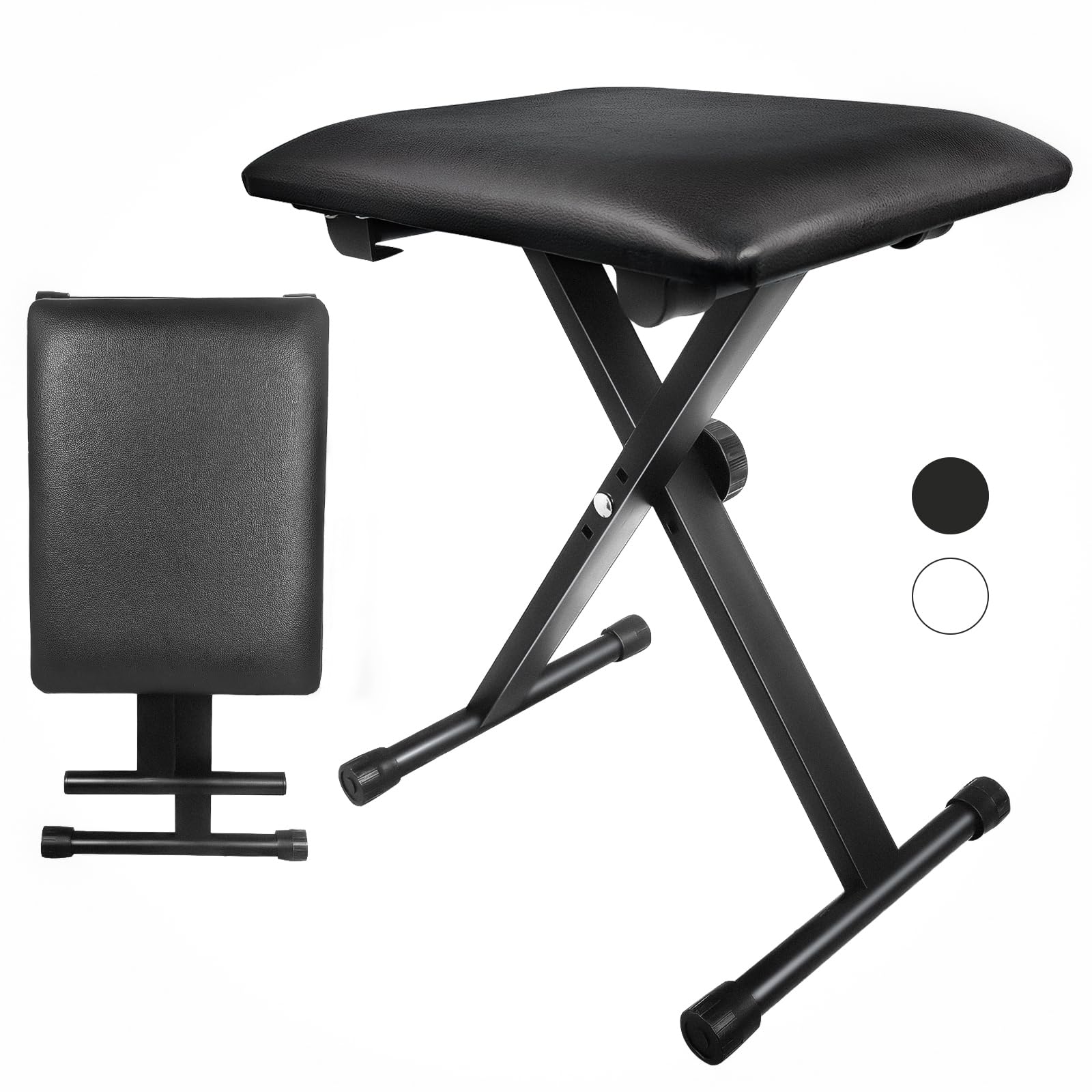 Amazon | Yireal電子ピアノ椅子 キーボードベンチ 折りたたみ