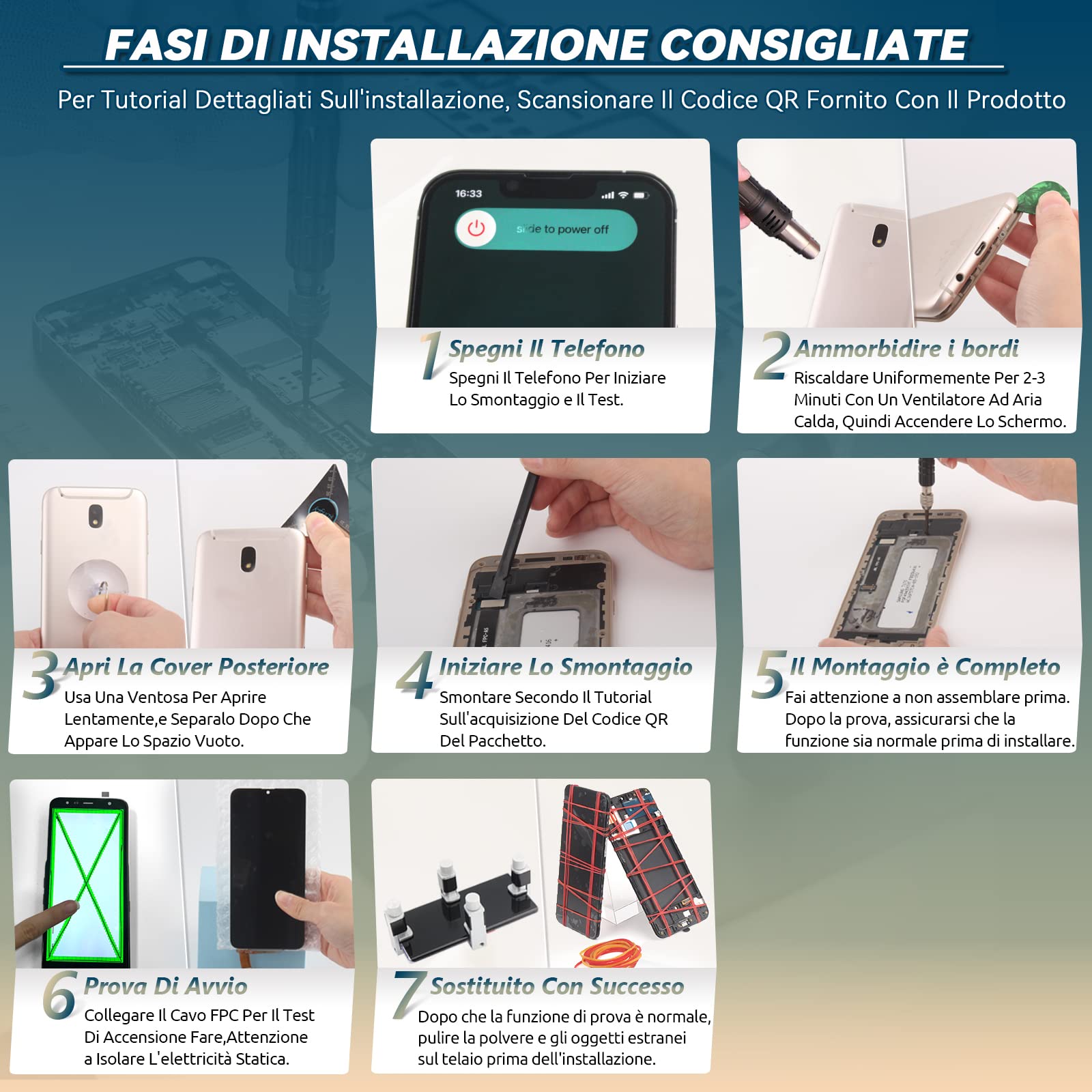 RongZy Schermo LCD per Samsung Galaxy A15 4G A155F Display Sostituzione per Samsung Galaxy A15 5G A156B Digitizer Assembly Vetro di Ricambio Touch Screen con Strumenti(6.5", Nero con Cornice)