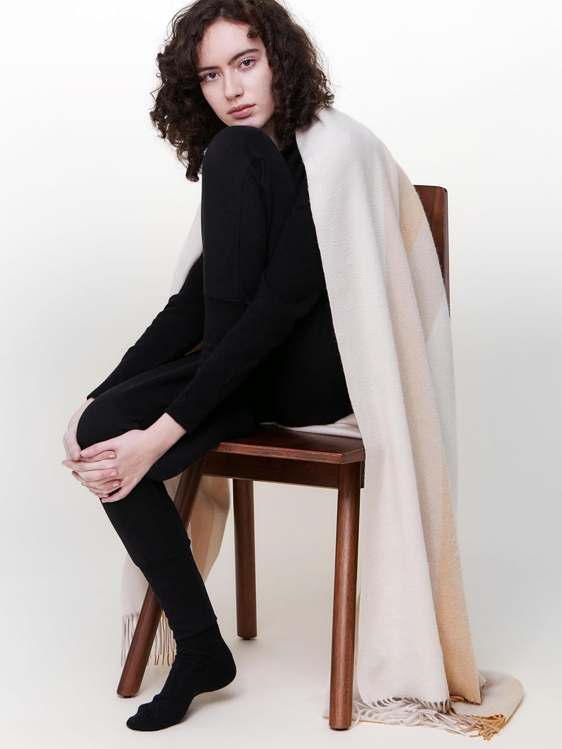 State Cashmere Unisex Ribbed Socks 100% Pure Cashmere Super Soft Bed Cuff Socks - Image 2