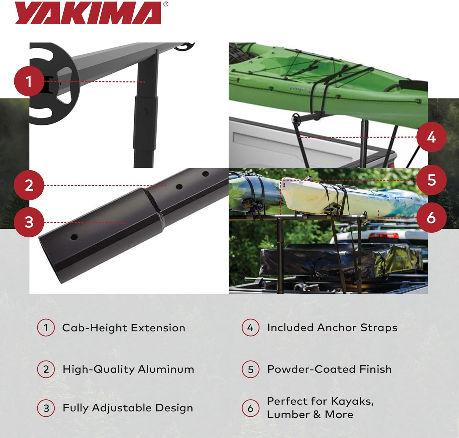 YAKIMA - LongArm Height Extension for LongArm Bed Extender, Increases Height To Cab Level