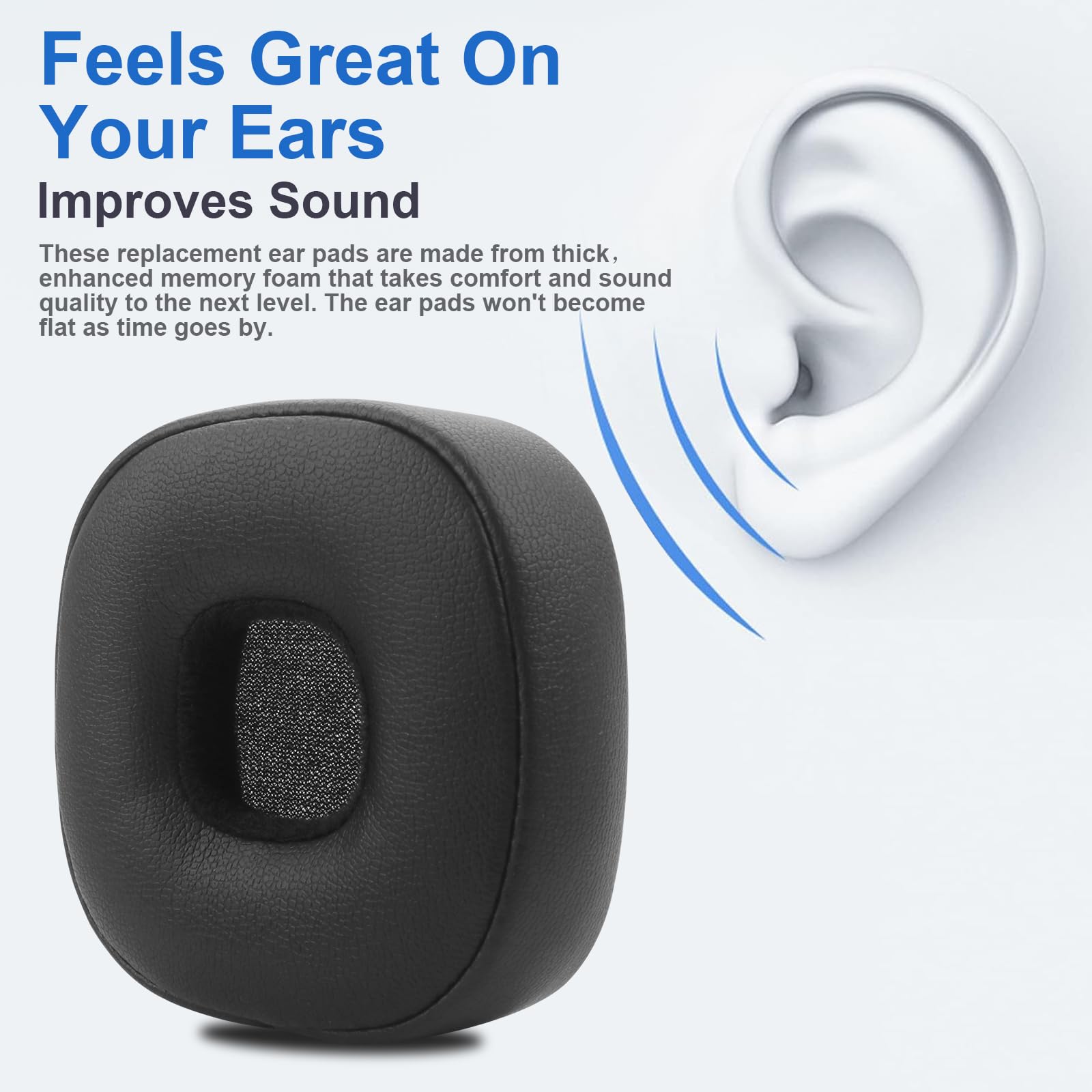 Major V Coussinets De Rechange Compatibles Avec Les Casques Sans Fil Marshall Major 5 Major V En Cuir Protéiné Plus Doux En Mousse à Mémoire De Forme