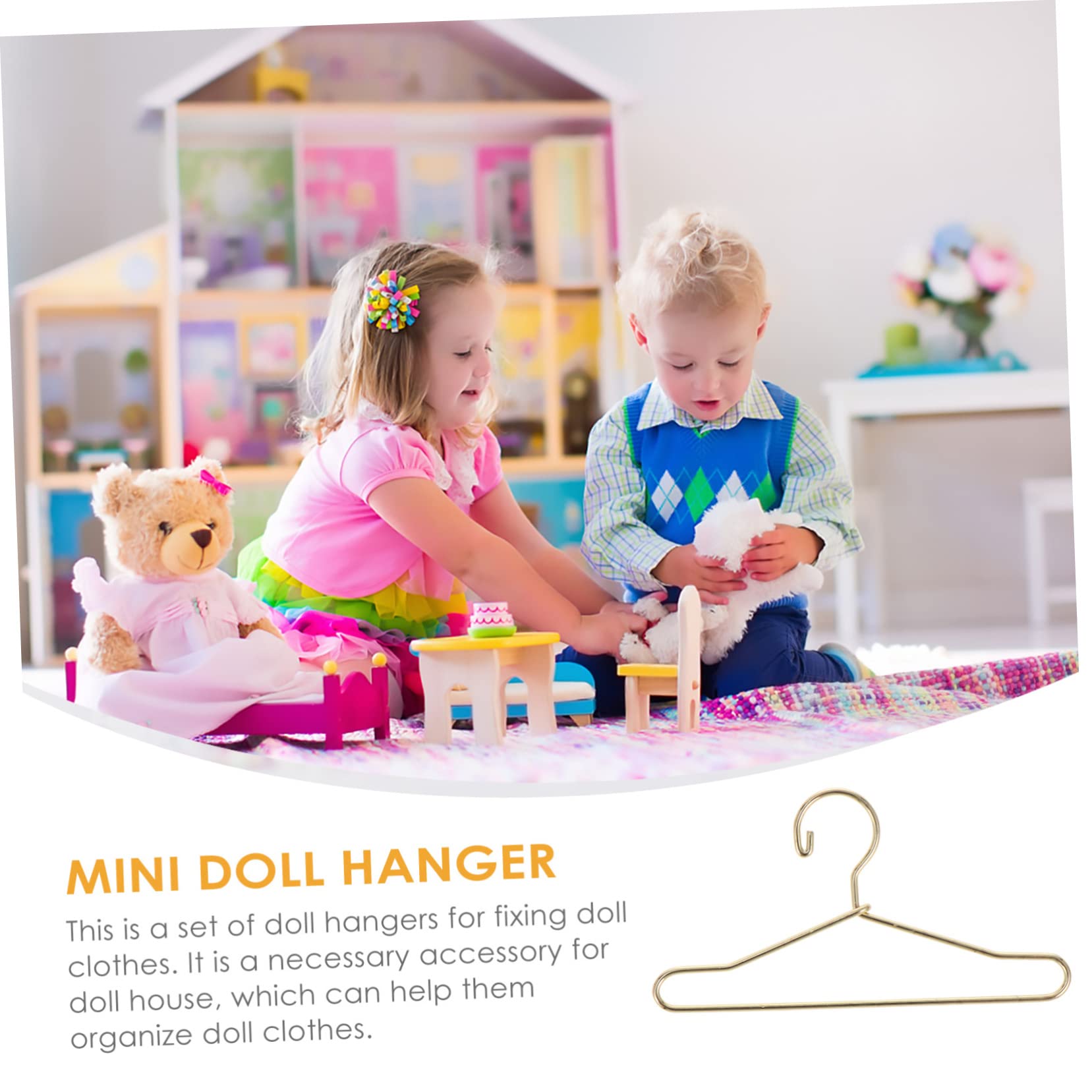 20 Appendiabiti Per Bambole - Grucce Colorate Per Armadio, Accessori Per Giochi E Organizzazione - Foto 10