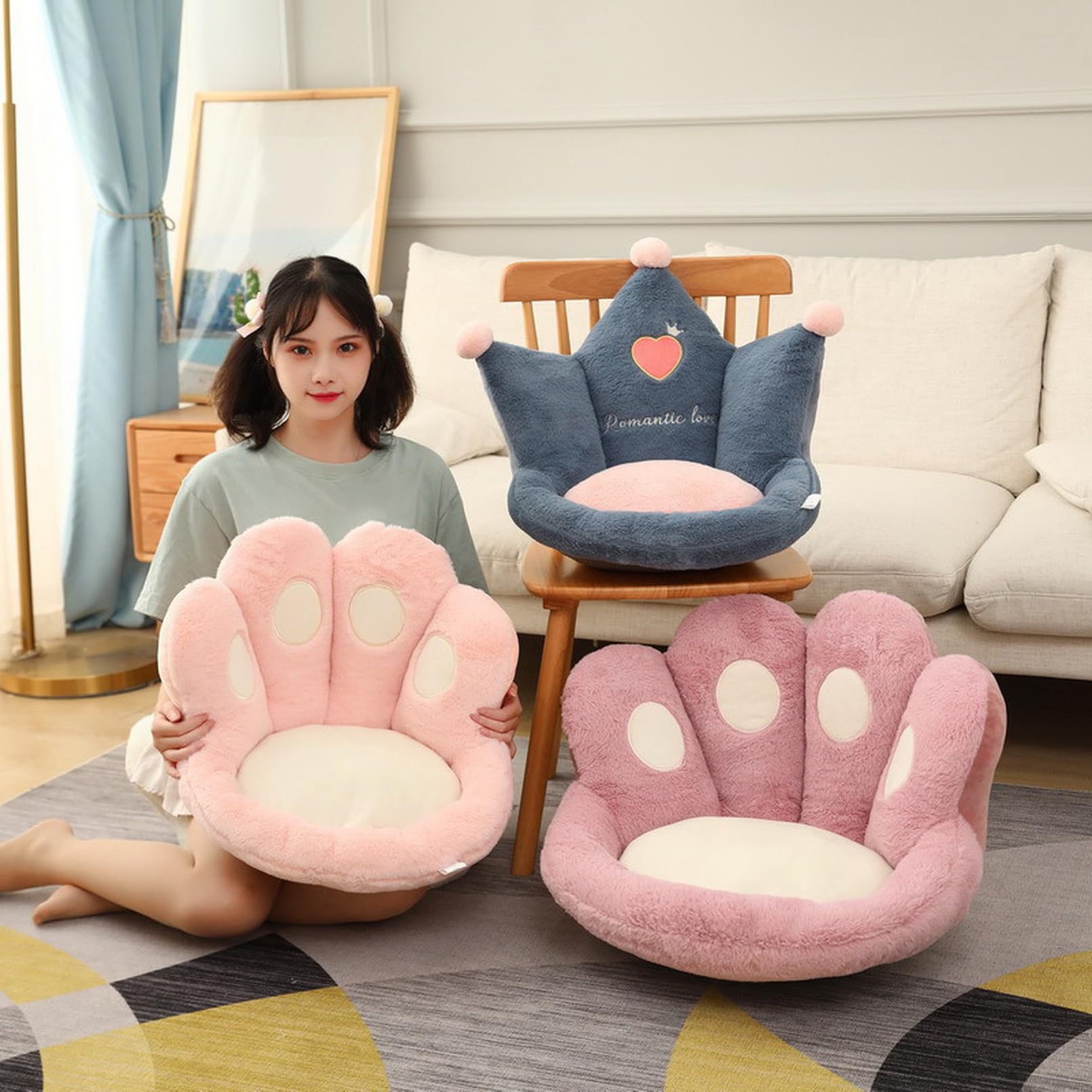 Amazon.co.jp: イス用クッション チェアークッション チェアパッド 60  