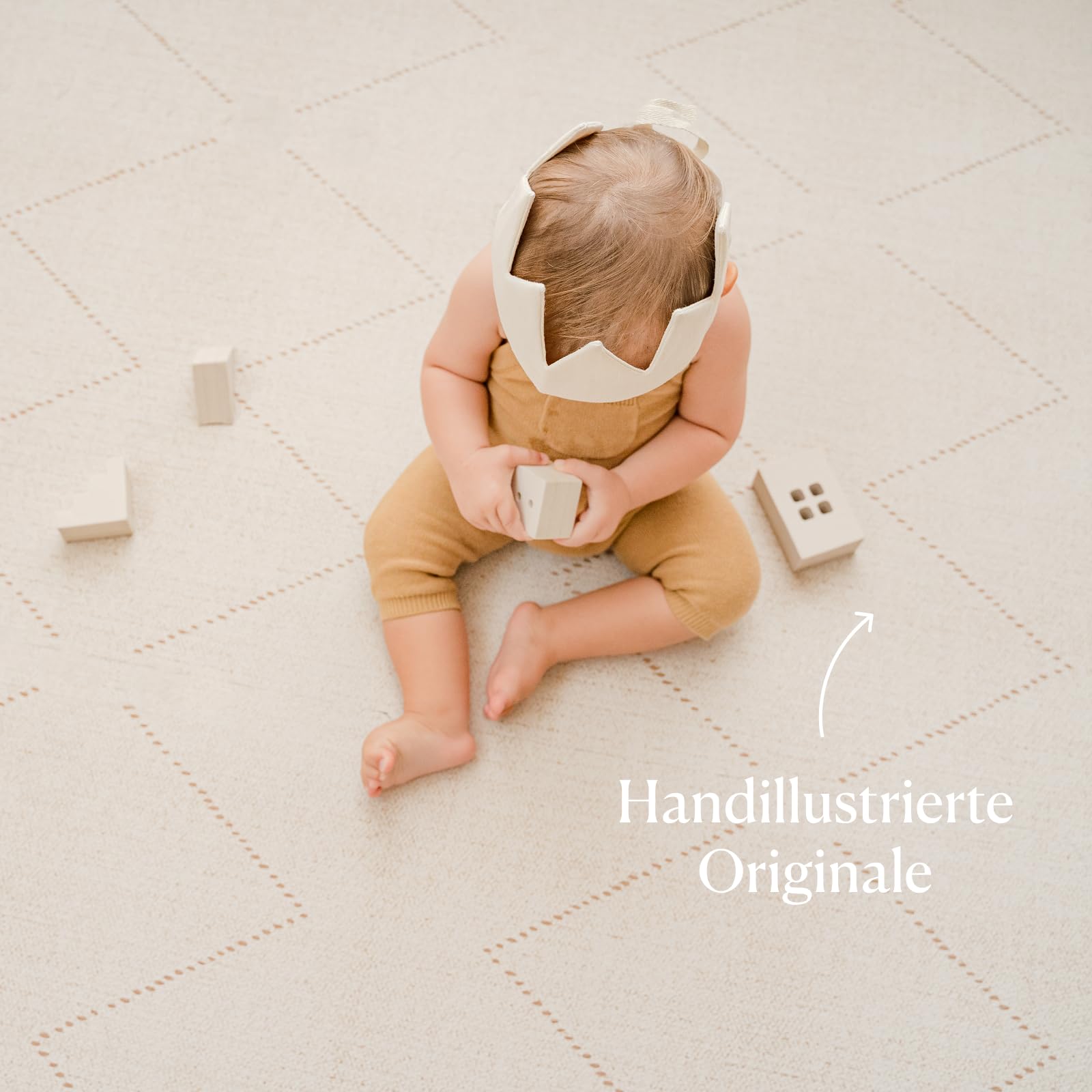 Toddlekind Puzzlematte Kinder, 6-Tlg. Inkl. Rand – Baby-Puzzlematten & Puzzle Bodenmatte, Ungiftige Schaumstoff-Spielmatten Für Bauchzeit Und Krabbeln, 60 × 60 cm Je Teil, Gesamtfläche: 120 x 180 cm
