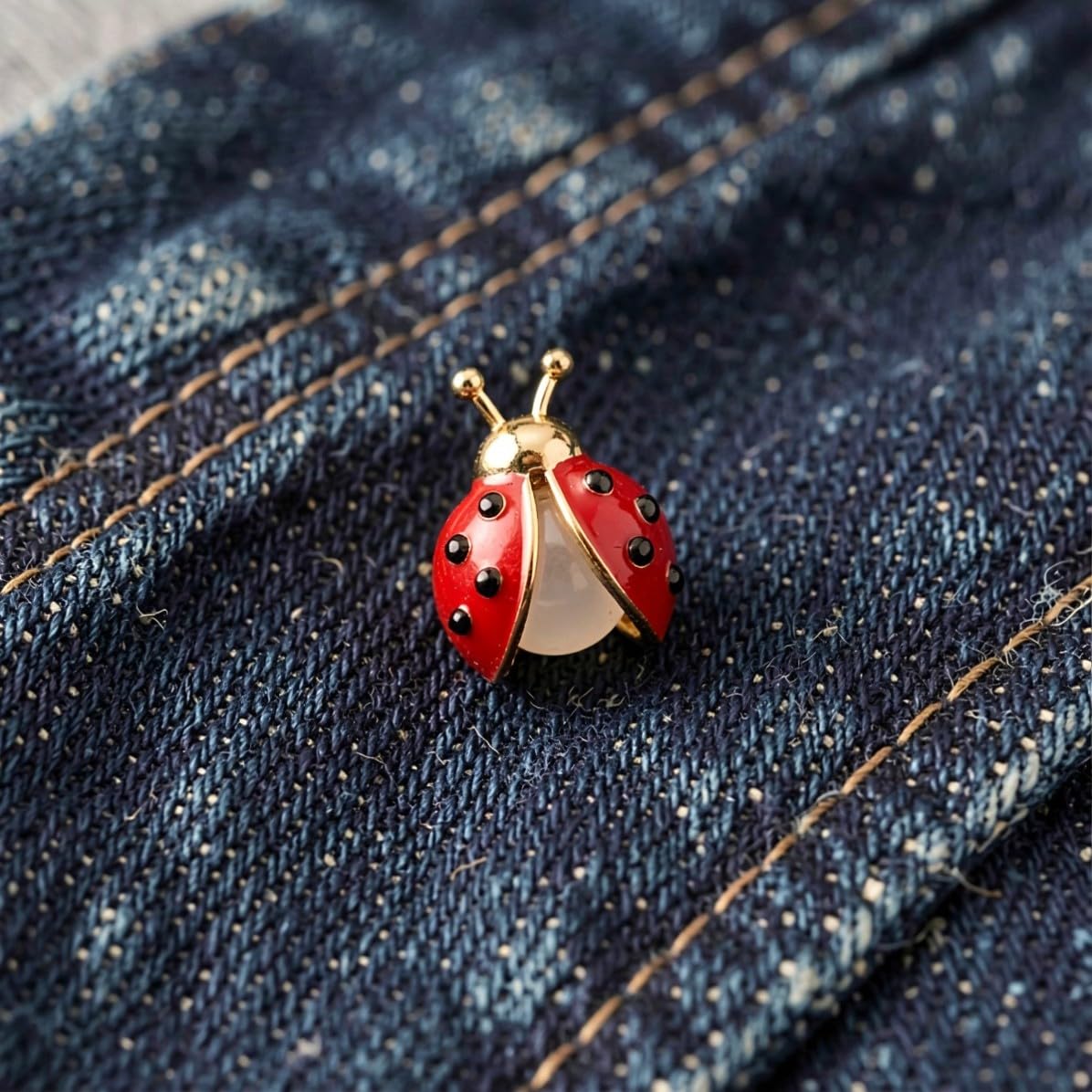 30 Pezzi Spilla Coccinella Vintage in Lega per Donna, per Abiti e | Fissaggio Nascosto, Struttura Robusta, Cristalli Lisci, Uso Quotidiano in Ufficio, per Sciarpe e Giacche