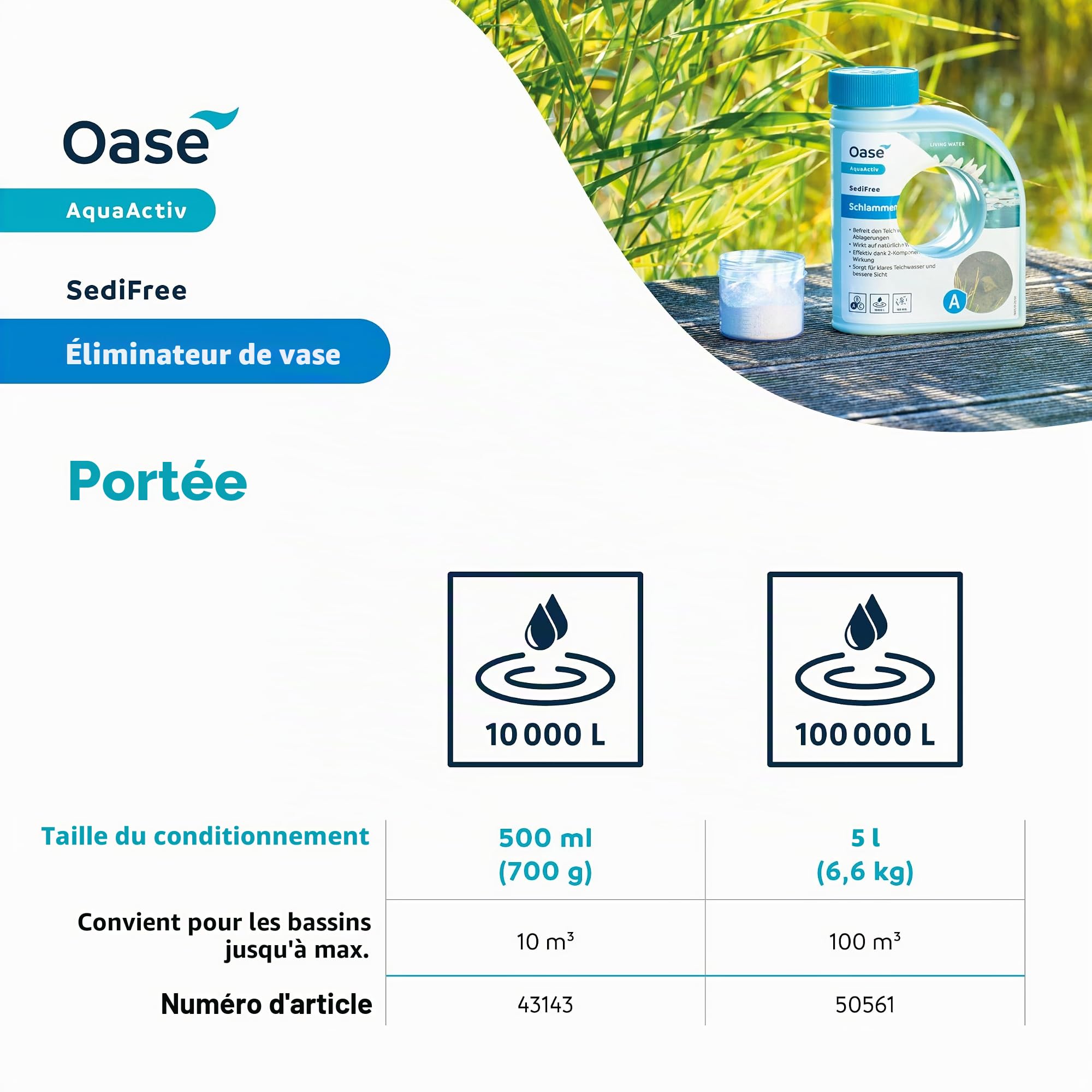 OASE AquaActiv SediFree 43143 Anti vase 500 ml