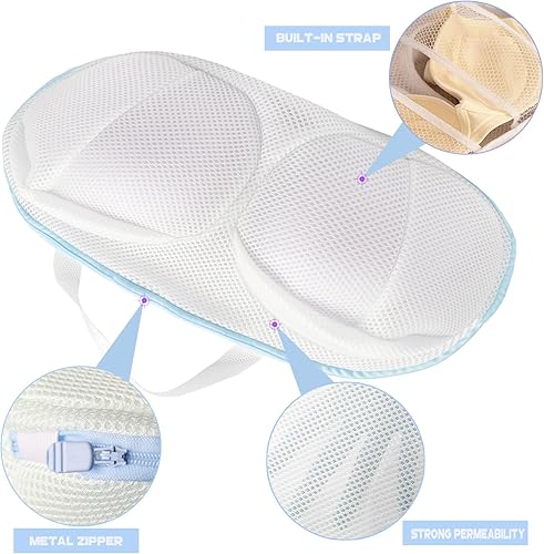 Miniatura 2 de 6 bolsas de lavandería para brasieres para lavadora, bolsa de lavado extragrande para ropa sucia, bolsa de malla para lavandería, bolsa de lencería