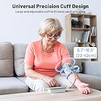 Vista 7 de Smart Bluetooth Blood Pressure Monitor by ZOETOUCH - Clinically Accurate - Digital Wireless BP Machine Cuff Upper Arm for Home Use Large LED