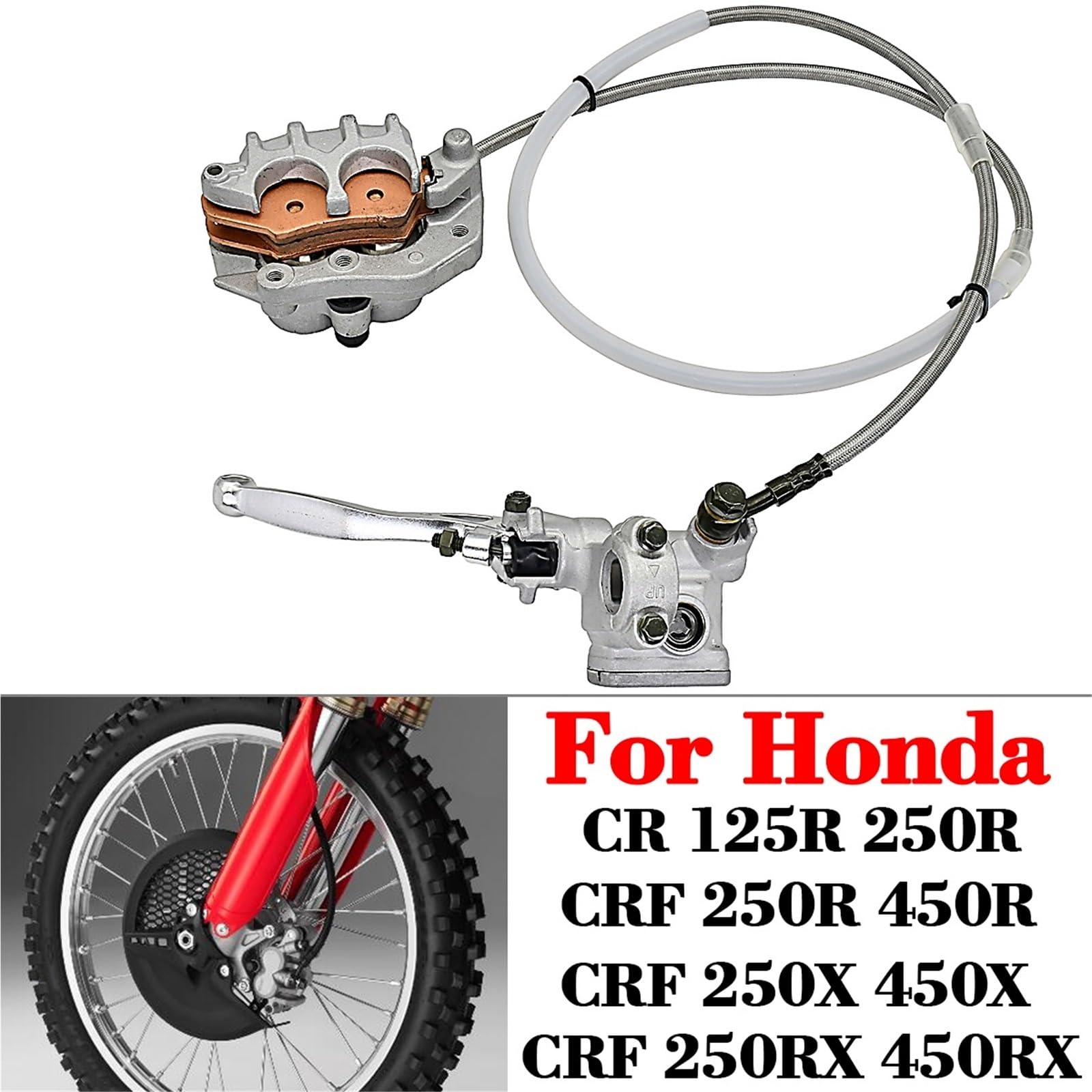 Przedni hydrauliczny zacisk hamulcowy pompa główna pasuje do HONDA CR CRF CRF 125 250 450 450 X 450 RX Pit Dirt Bike 2023