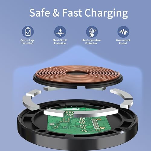 Miniatura 9 de Cargador MagSafe de 15 W, almohadilla de carga inalámbrica magnética para iPhone 17 16 15 14 13 12 Air Pro Max Plus miniAirPods 2 3 Pro, cargador