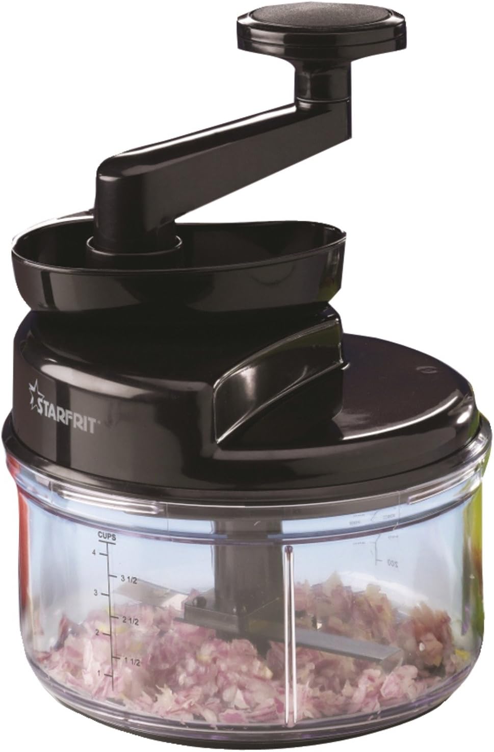 Starfrit Manual Food Processor, Black/Clear Home & Kitchen