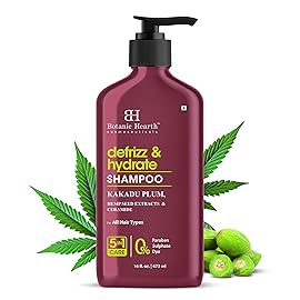 Botanic Hearth Kakadu Plum Shampoo Infused With Hemp Seed Extracts & Ceramide | Clarifying Shampoo To Defrizz, Hydrate & Strengthen Hair | Paraben & Sulfate Free | For All Hair Types, 16 Fl Oz
