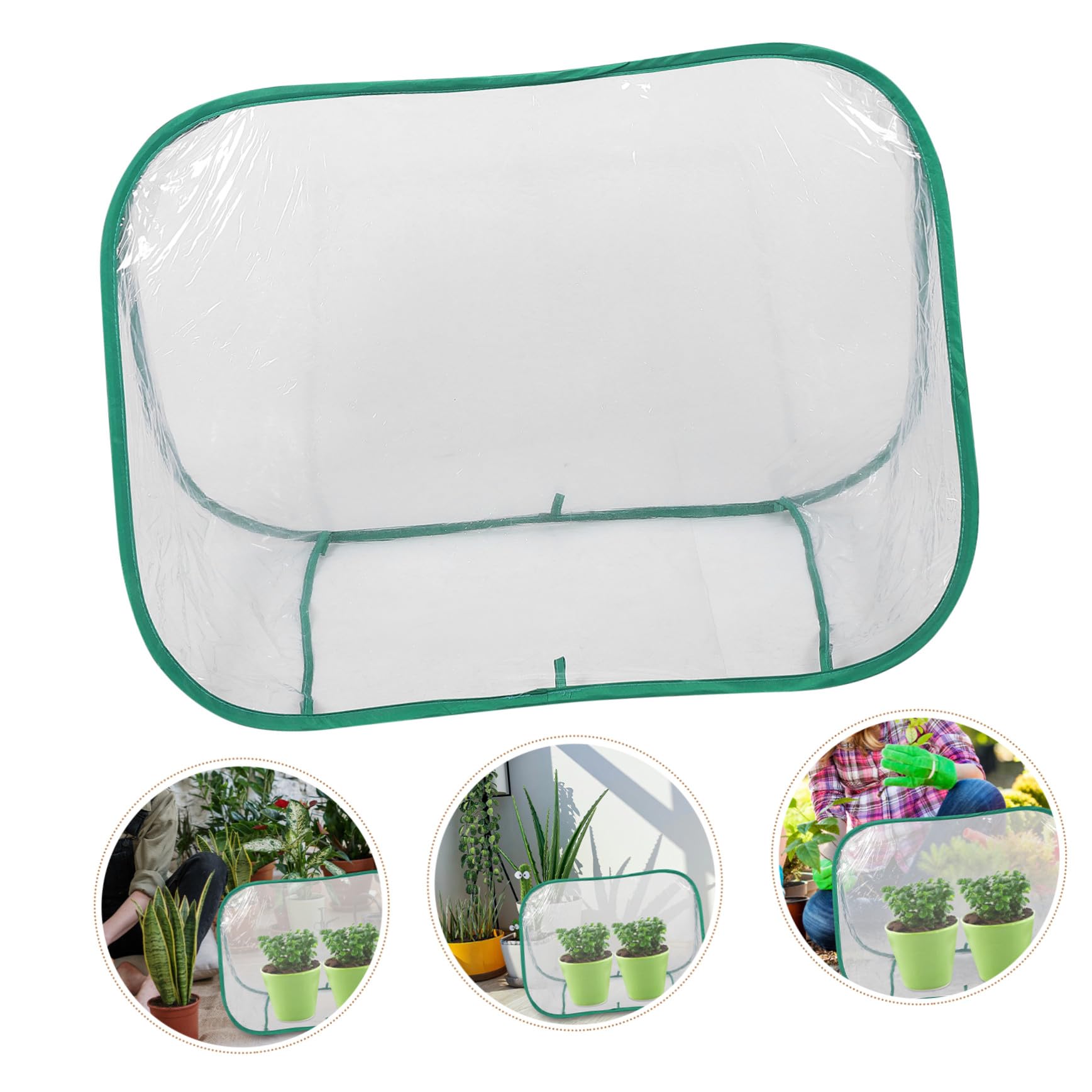 Supvox Faltbares Mini-gewächshaus Tragbares Blumenzelt Aus PVC-Material Kleines Pflanzengewächshaus Für Außenbereich Für Sukkulenten Und Kleine Pflanzen