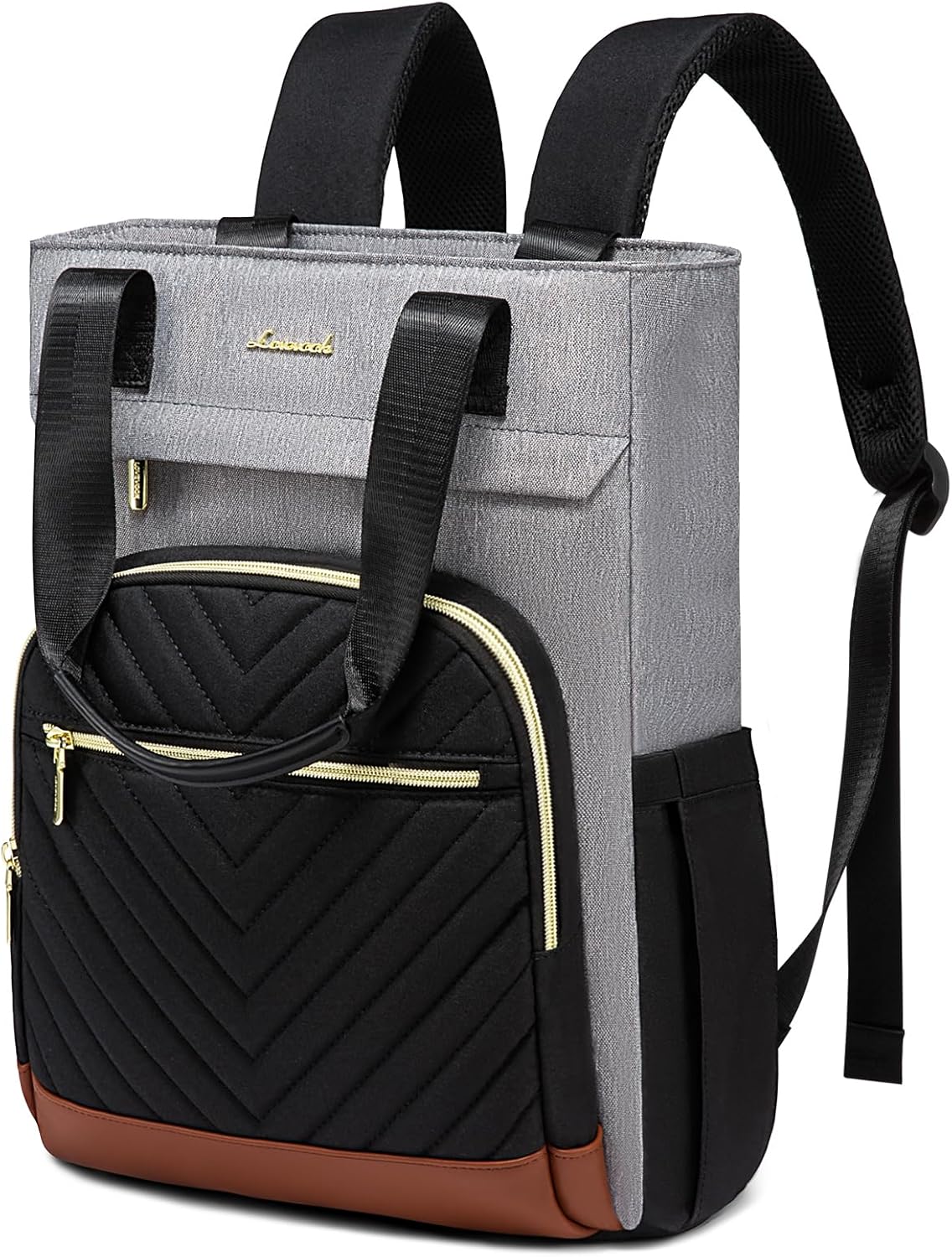 LOVEVOOK Laptop Backpack for Women, 17 Inch Work Laptop Bag Teacher Nurse Backpack, Wide Open Travel Backpack Purse Convertible Business Computer Tote Daypack