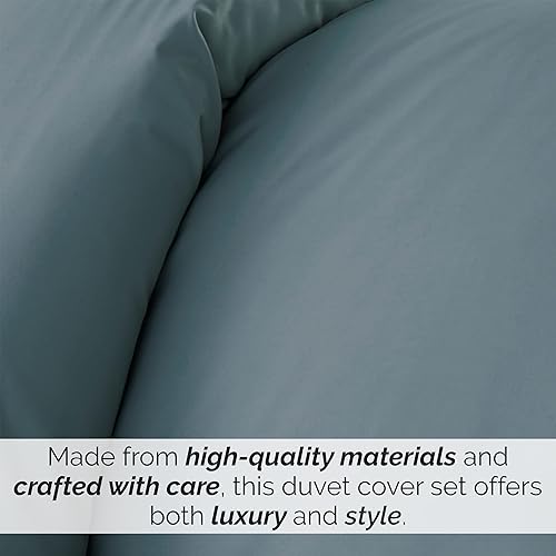 Miniatura 2 de Southshore Fine Living, Inc. Premium Collection - Juego de funda de edredón tamaño King extragrande, funda de edredón suave con cremallera, 3 Azul