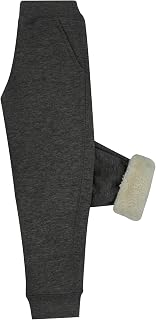 Kids Winter Warm Pants Boys Thick Sherpa Lined Athletic Jogger Girls Elastic Waist Fleece Sweatpants with Pockets