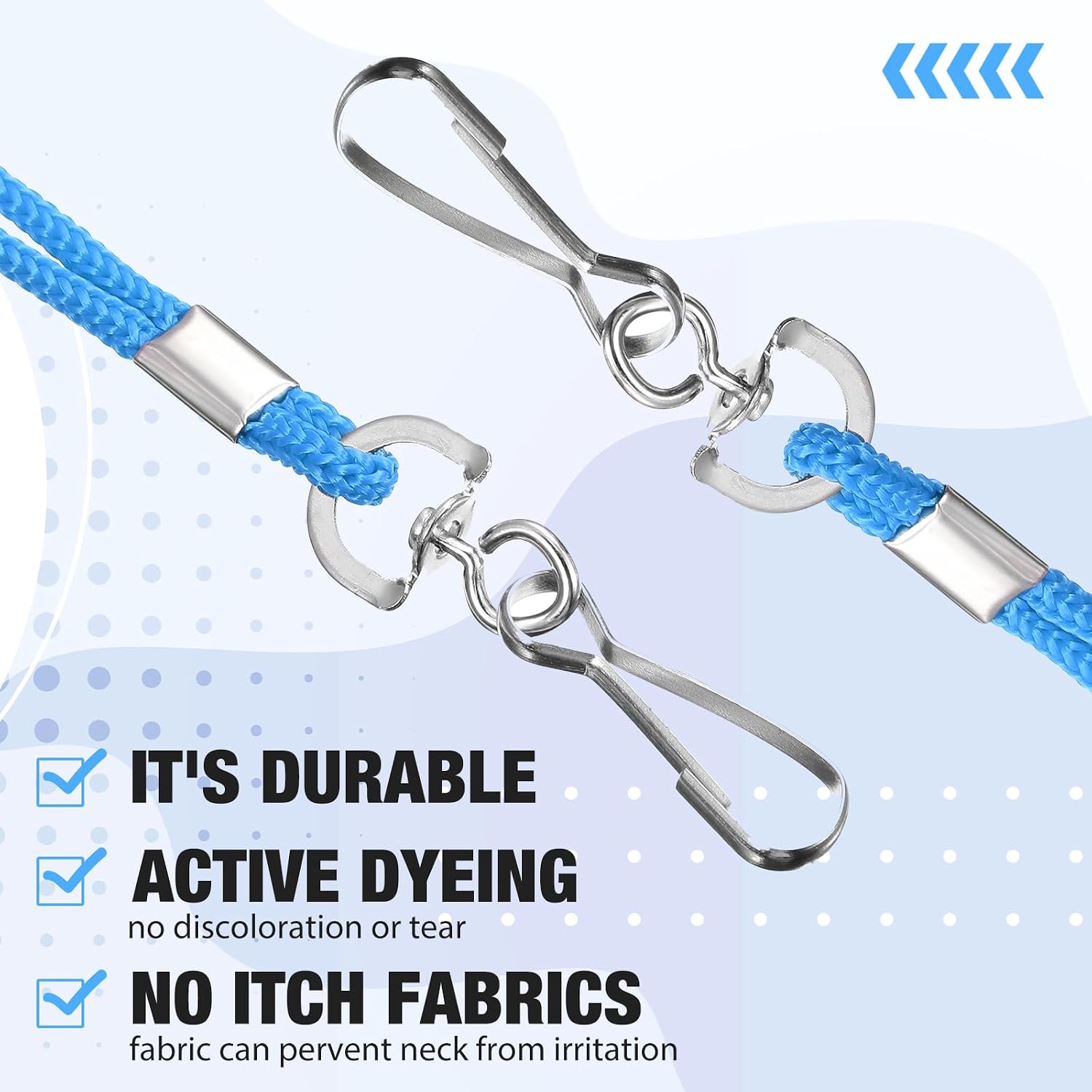 Marspark 150 Pcs Lanyards for ID Badges Bulk Breakaway Lanyard Neck Strap with Swivel Hook for Back to First Day of School