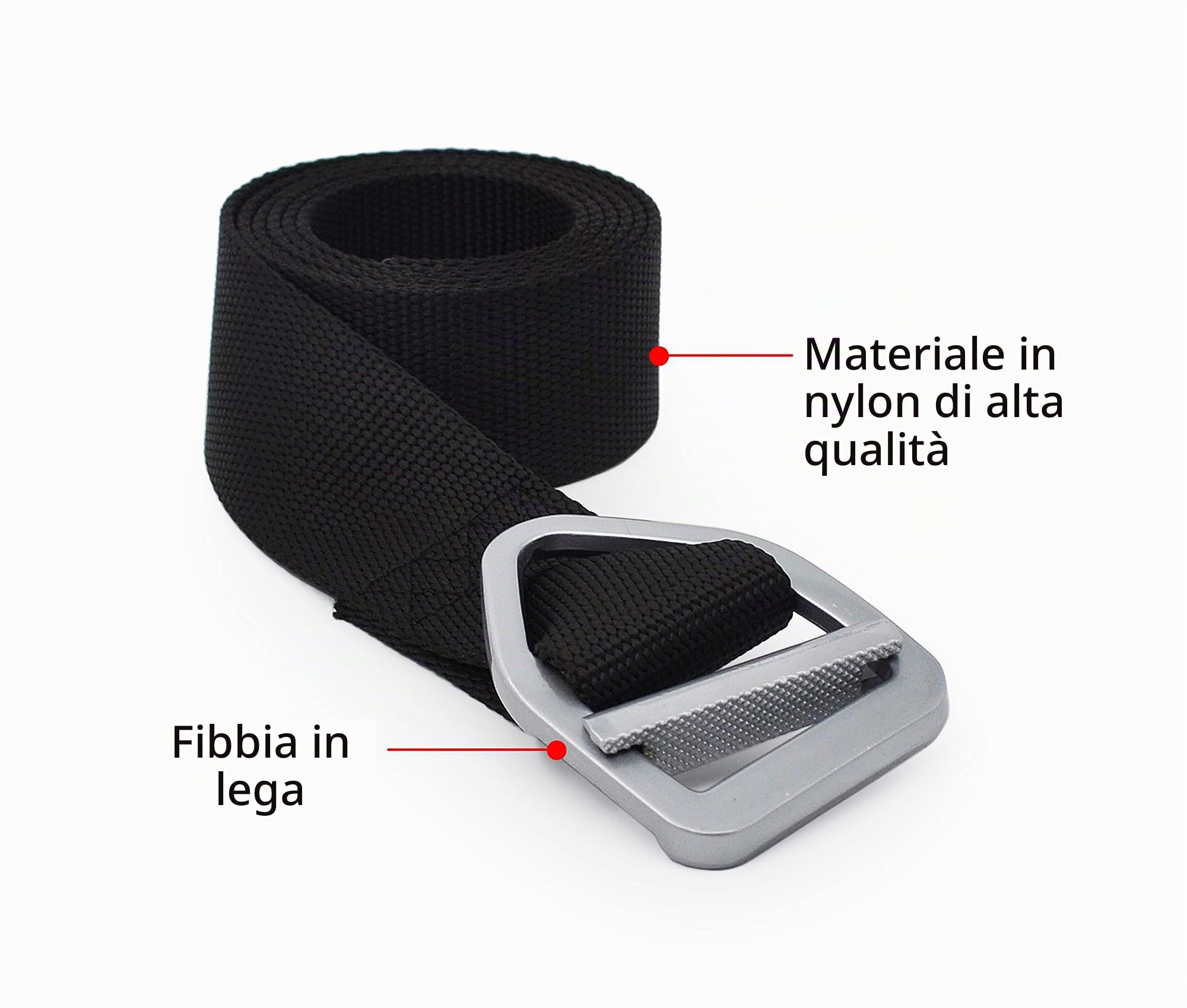 UltraKey Cintura di Stile Tattico Militare, Cintura in Nylon, Cinghia in Nylon con Fibbia in Metallo, Adatto per Gli Sport all’Aria Aperta e la Caccia
